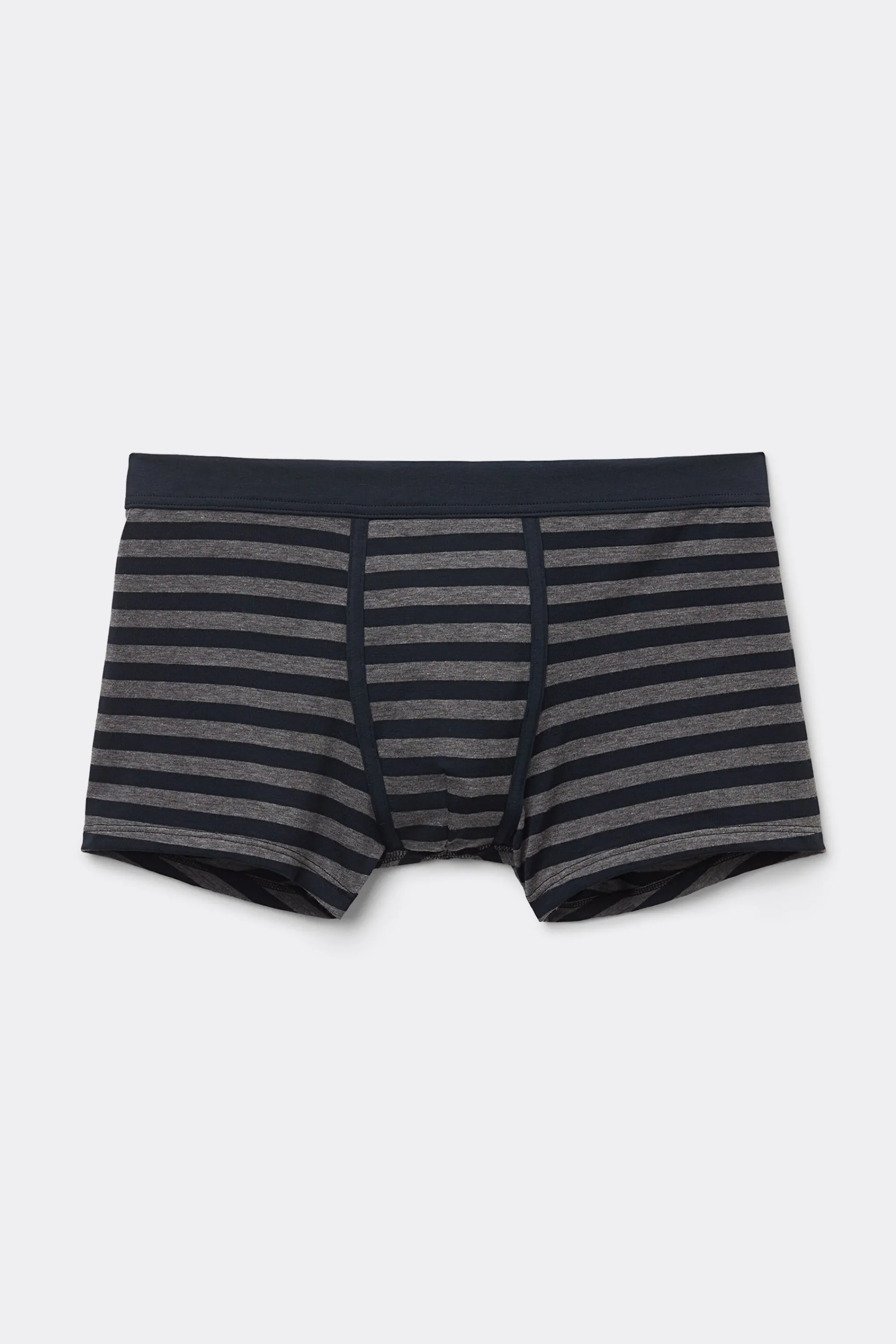 Intimissimi Boxer Cotone Superior Stampa Righe Blu Grigio