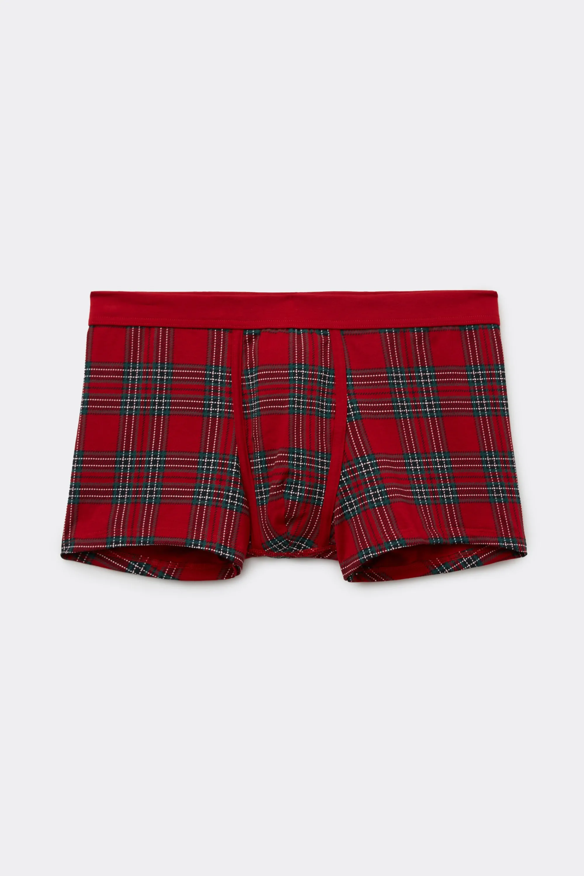 Intimissimi Boxer Cotone Superior Stampa Tartan Natale