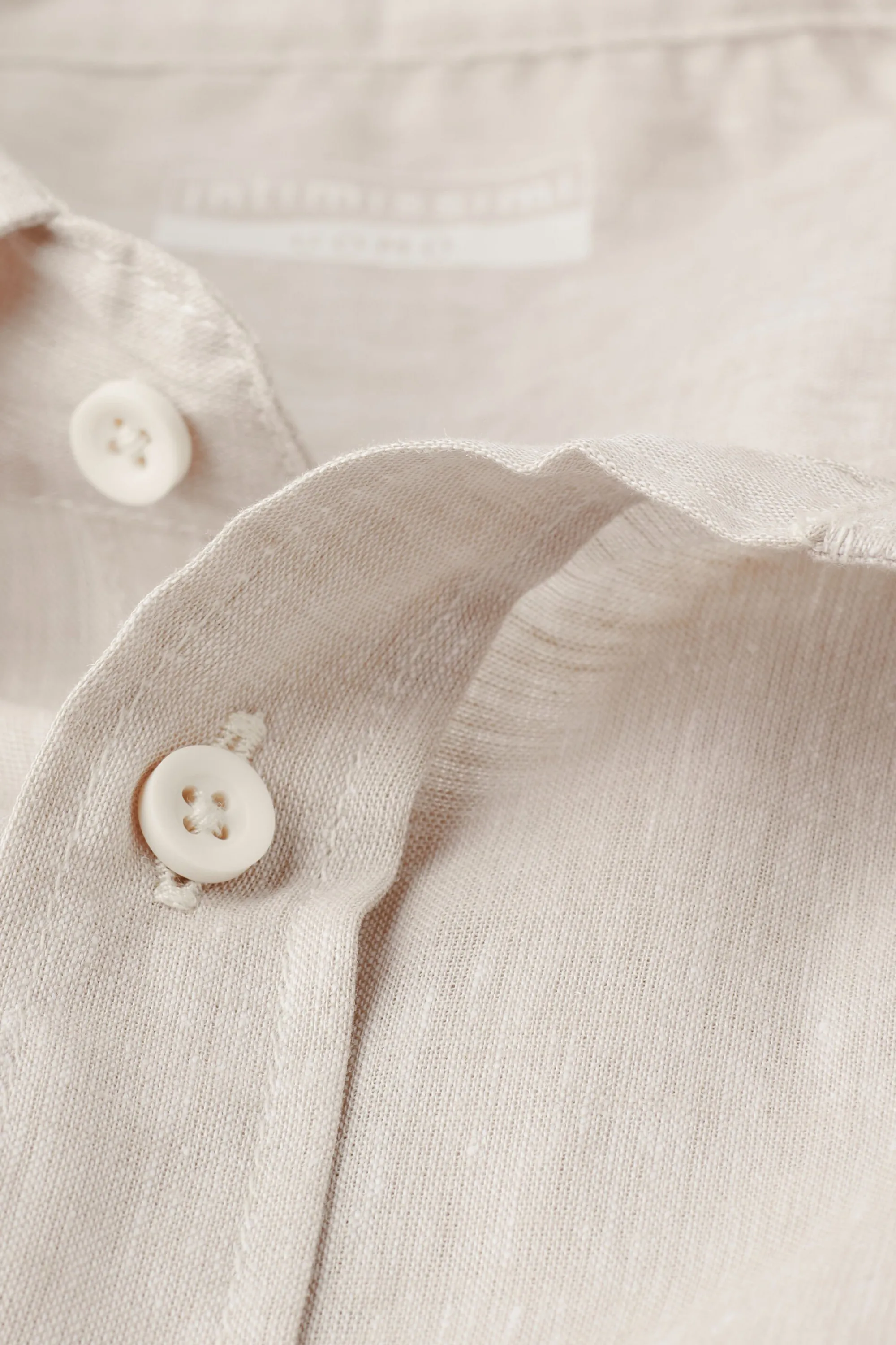 Intimissimi Camicia a Manica Corta in Lino e Cotone