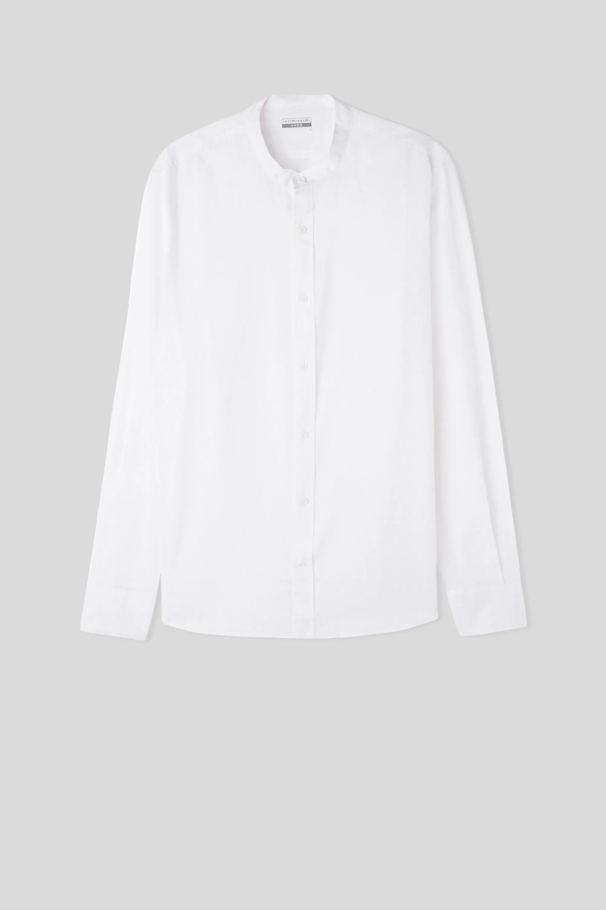 Intimissimi Camicia Collo Coreana in Lino e Cotone