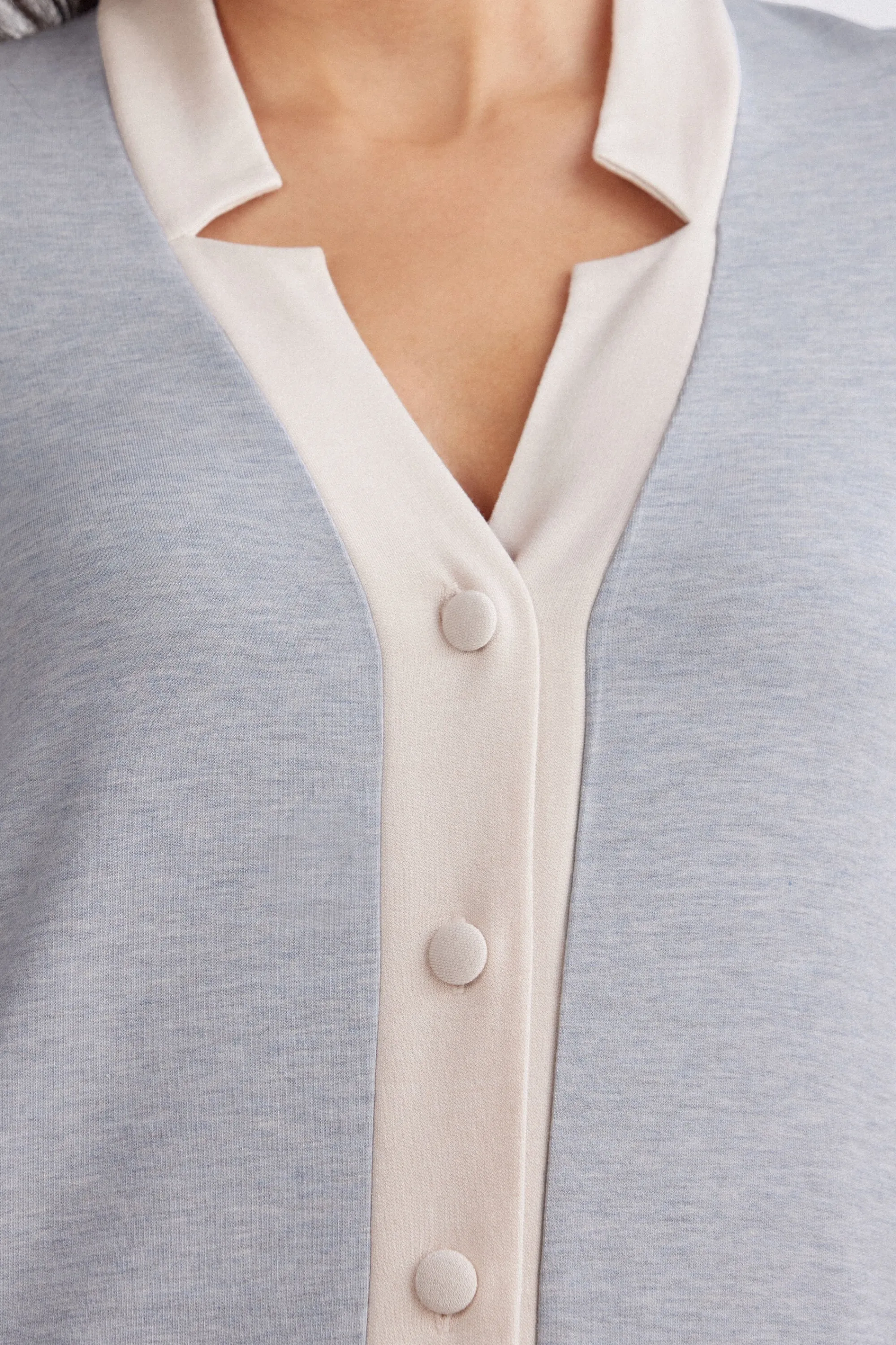 Intimissimi Camicia da Notte Aperta Davanti in Modal con Lana Cold Winter Night