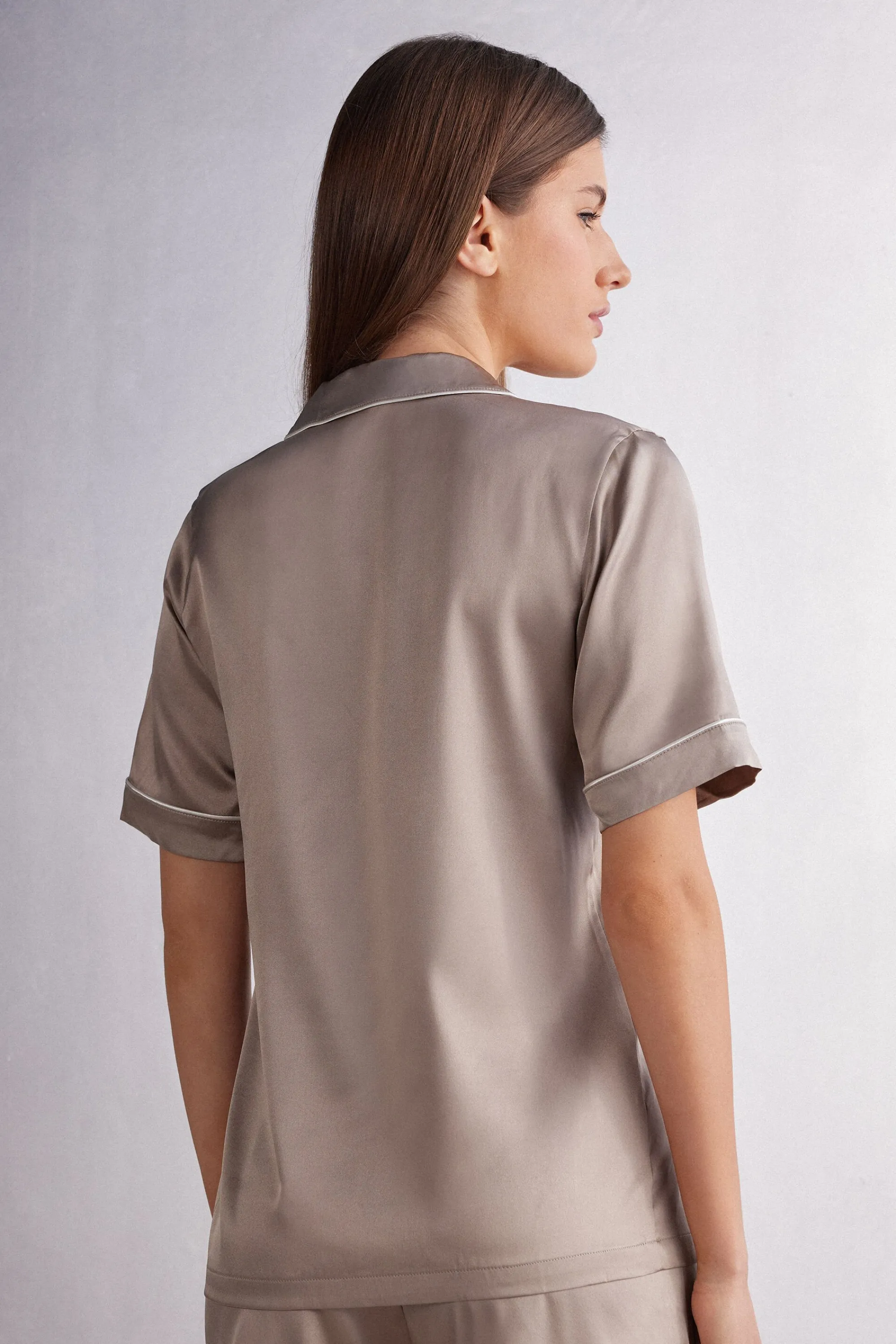 Intimissimi Camicia Maniche Corte in Seta Taglio Uomo