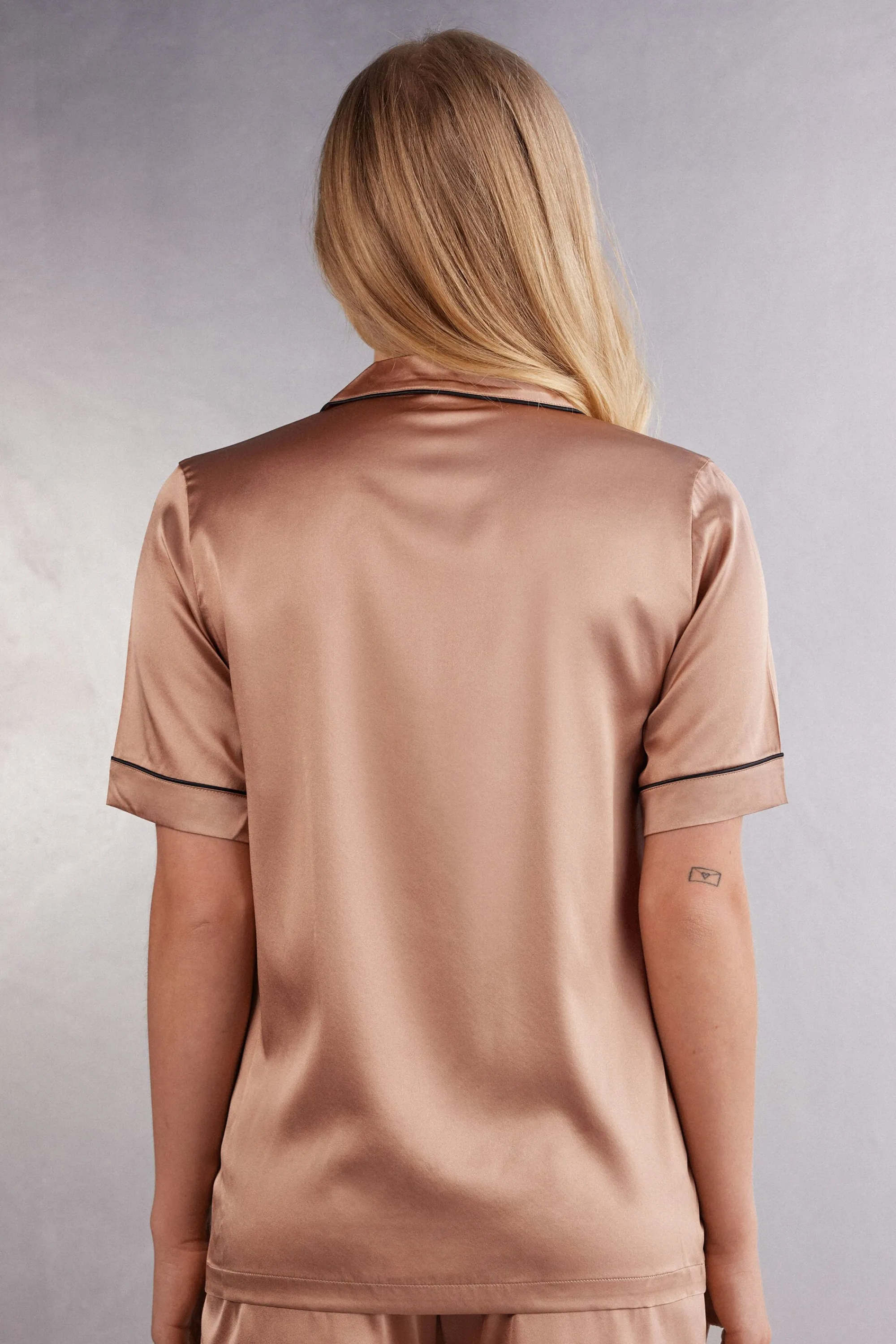Intimissimi Camicia Maniche Corte in Seta Taglio Uomo