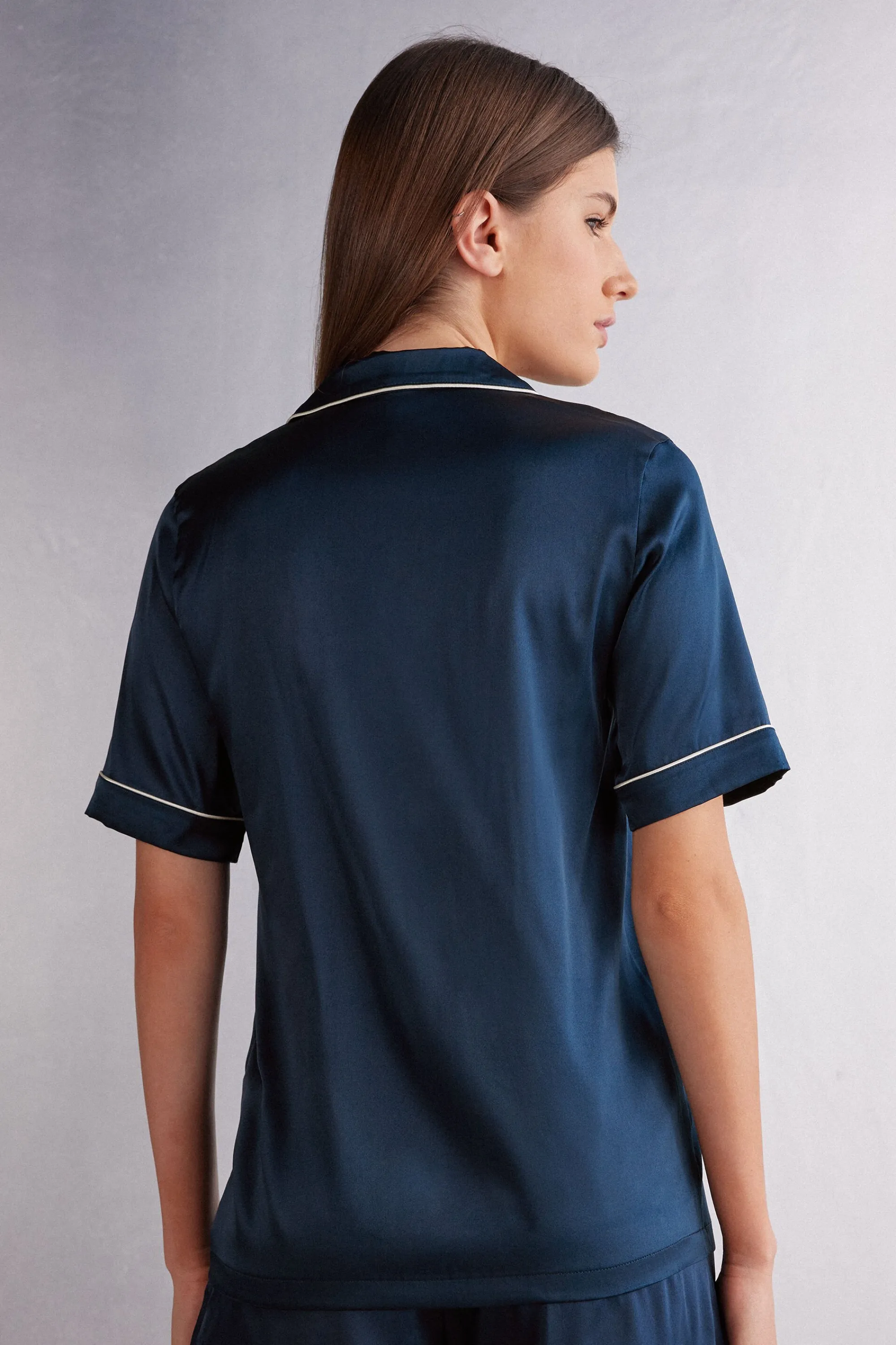 Intimissimi Camicia Maniche Corte in Seta Taglio Uomo