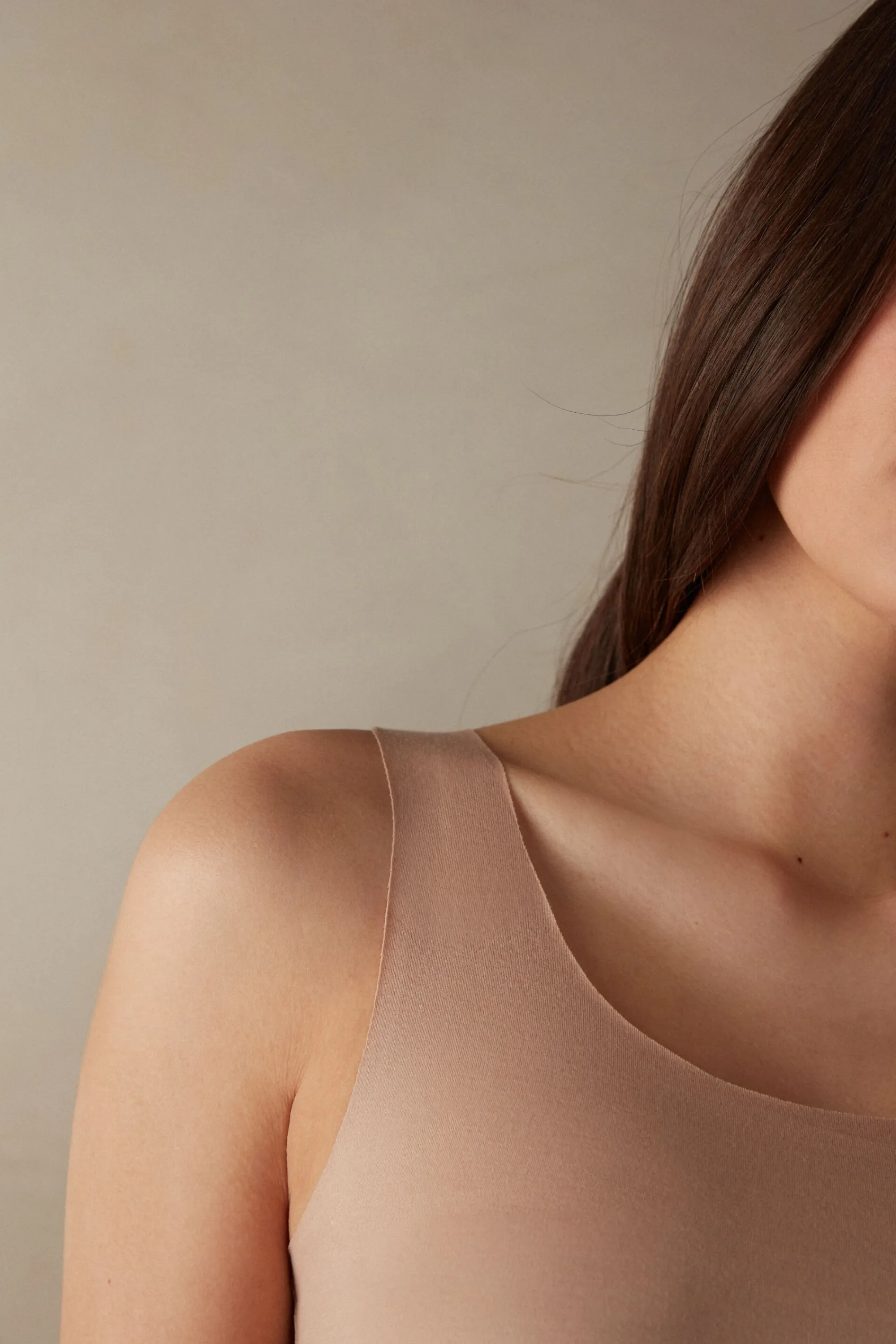 Intimissimi Canotta Scollo Tondo in Cotone Taglio Vivo