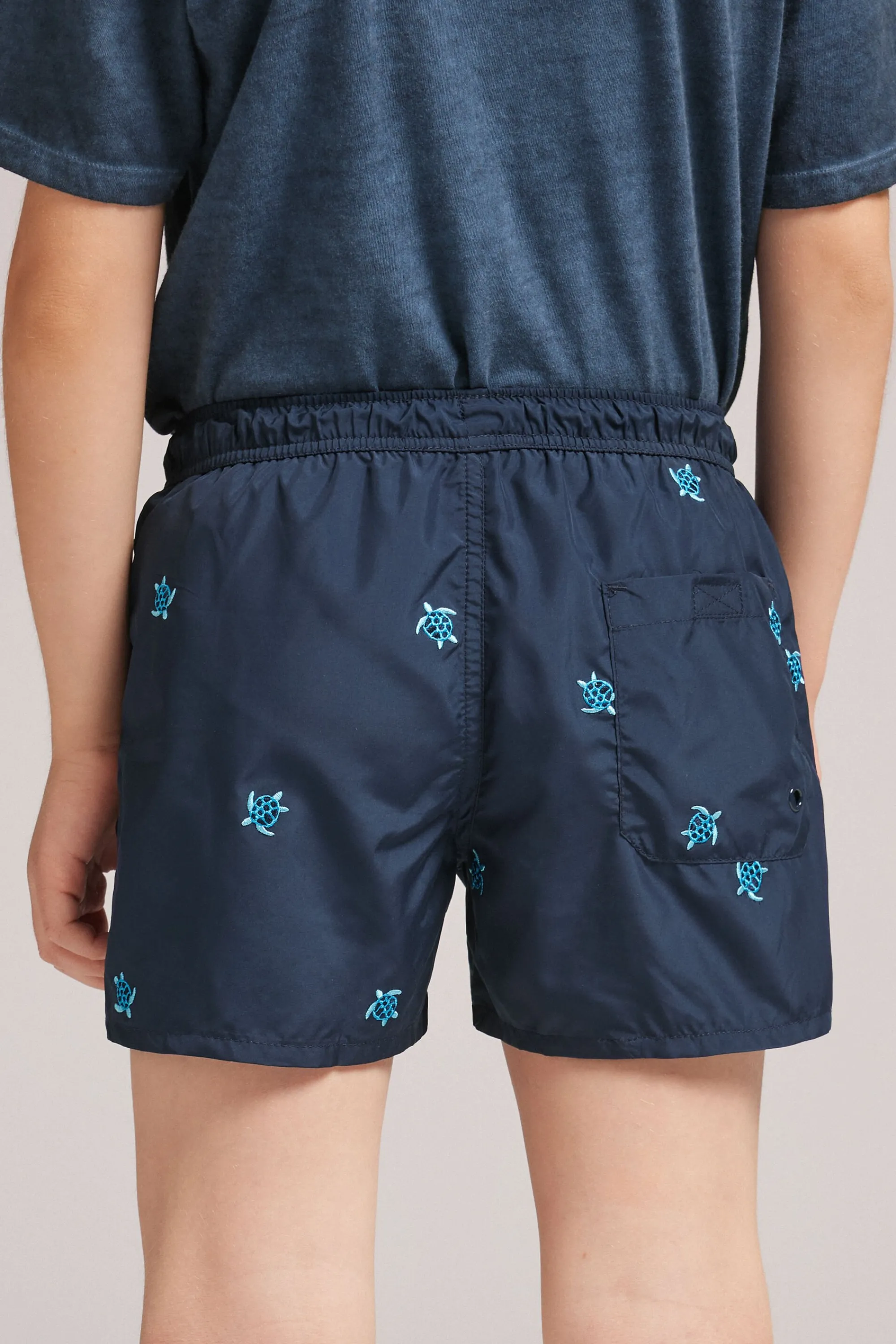 Bambino Intimissimi Costume Boxer Mare Bambino Ricamo Tartarughe