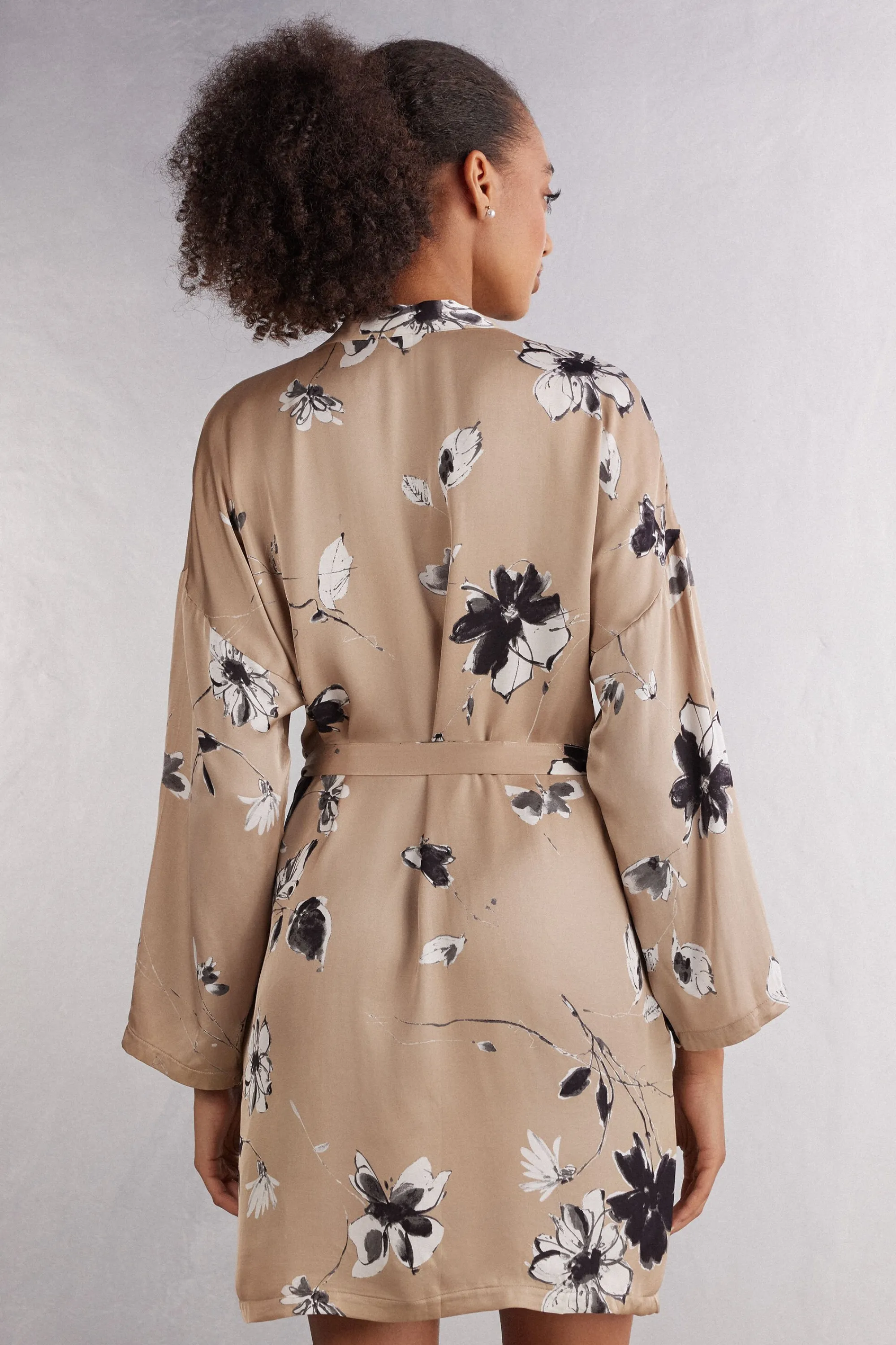 Intimissimi Kimono in Raso di Viscosa Autumn Blossom