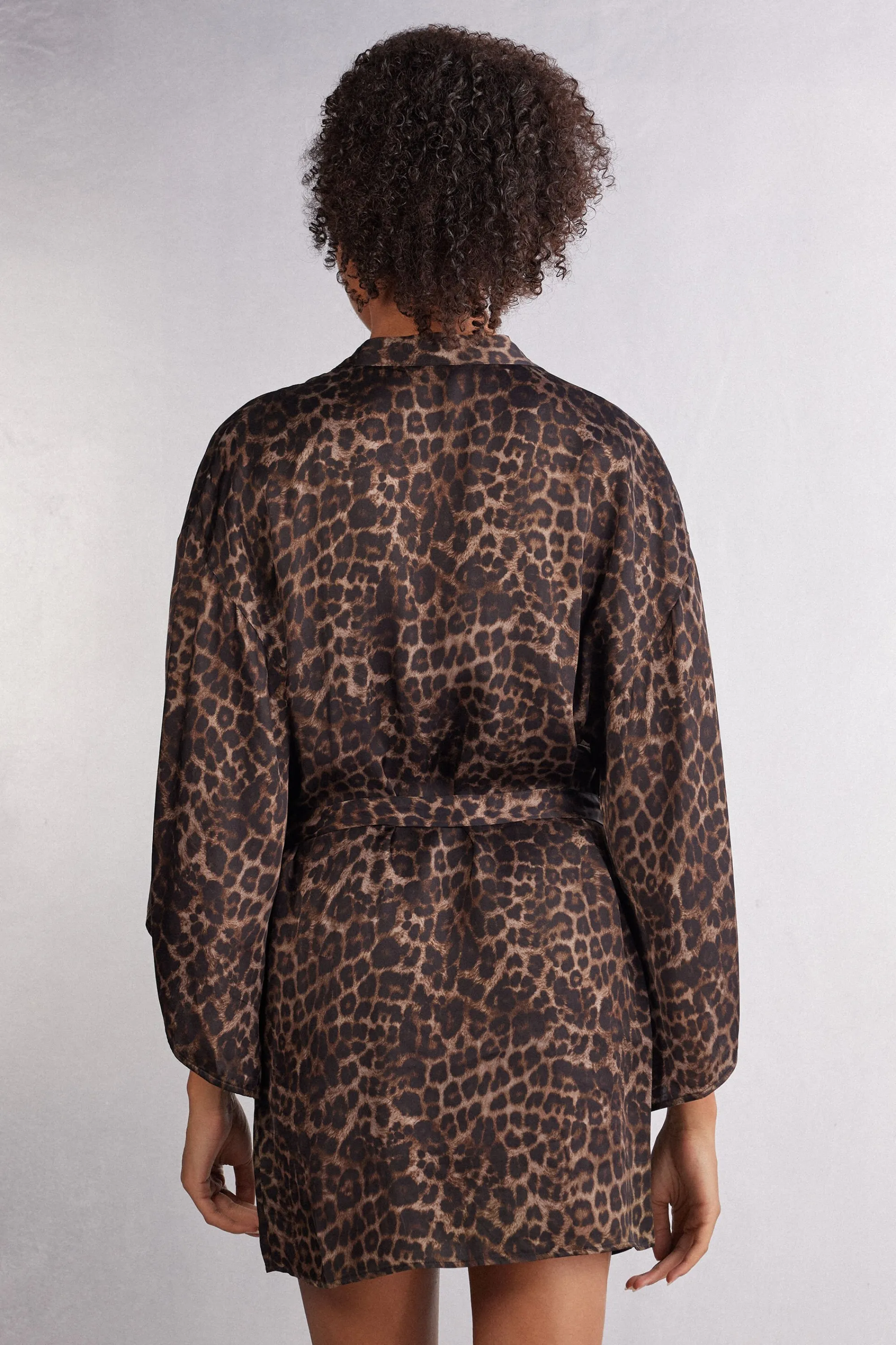 Intimissimi Kimono Raso di Viscosa Luxurious Leopard