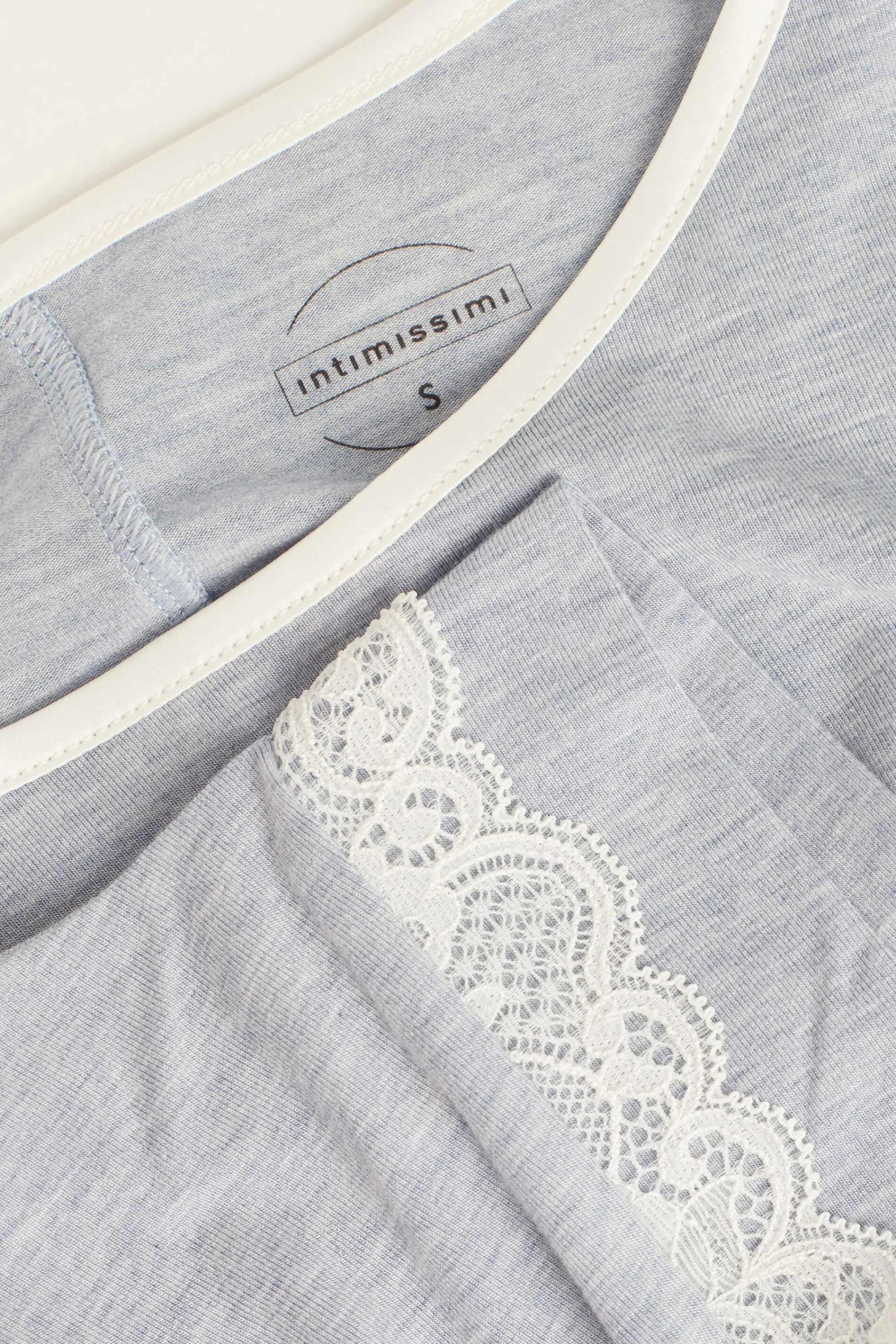 Intimissimi Maglia a Manica Corta in Modal Dettagli Pizzo