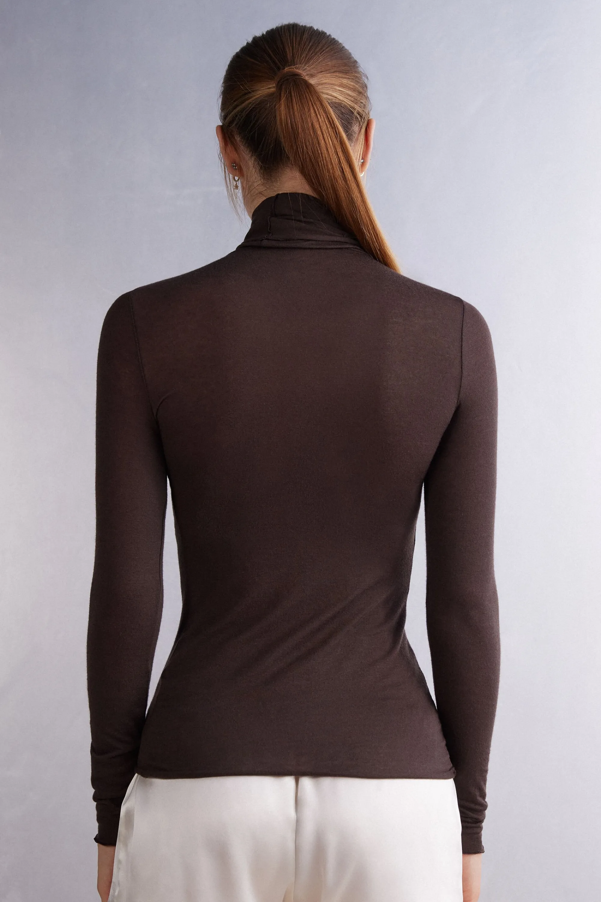 Intimissimi Maglia in Modal Ultralight con Cashmere Collo Alto