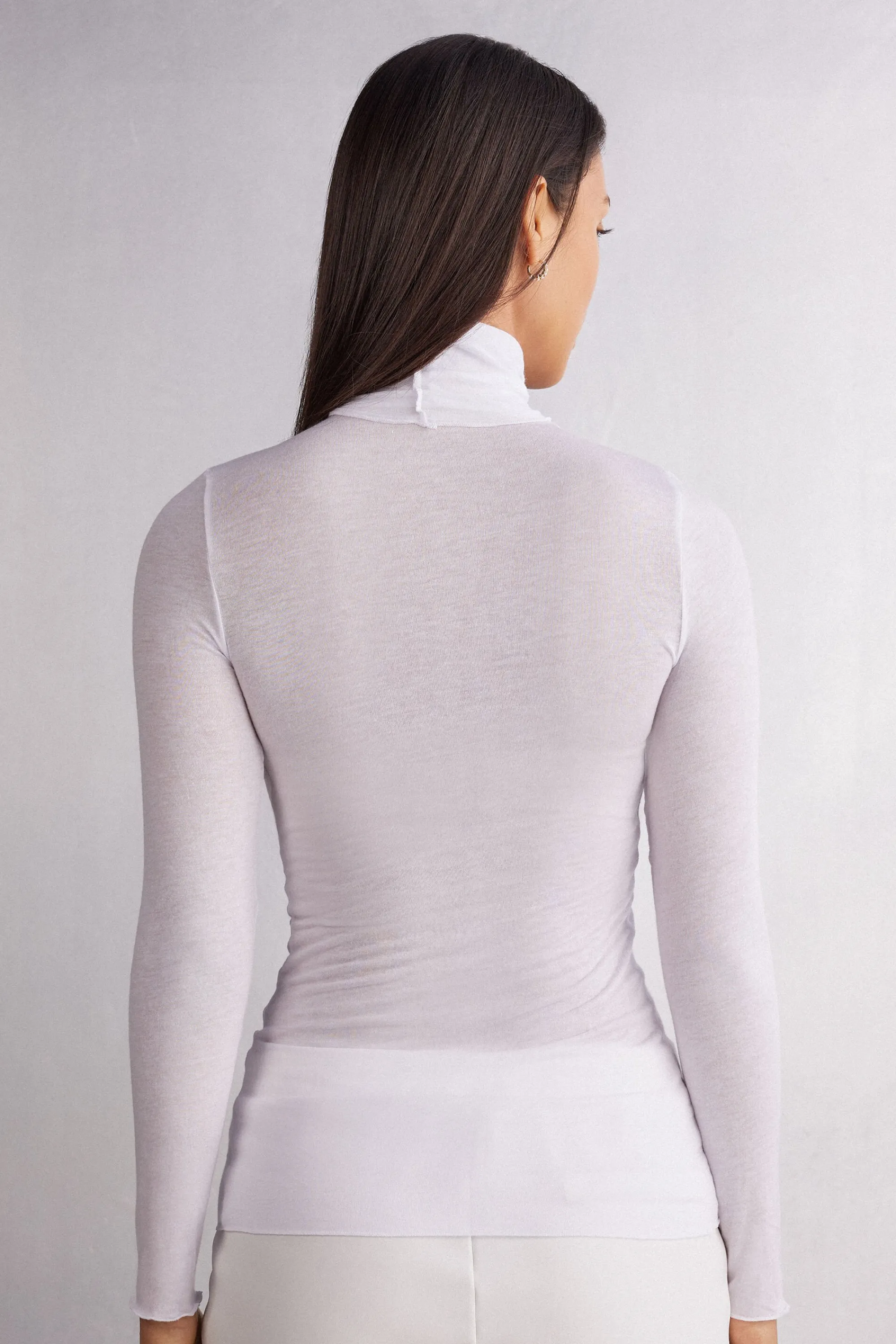 Intimissimi Maglia in Modal Ultralight con Cashmere Collo Alto