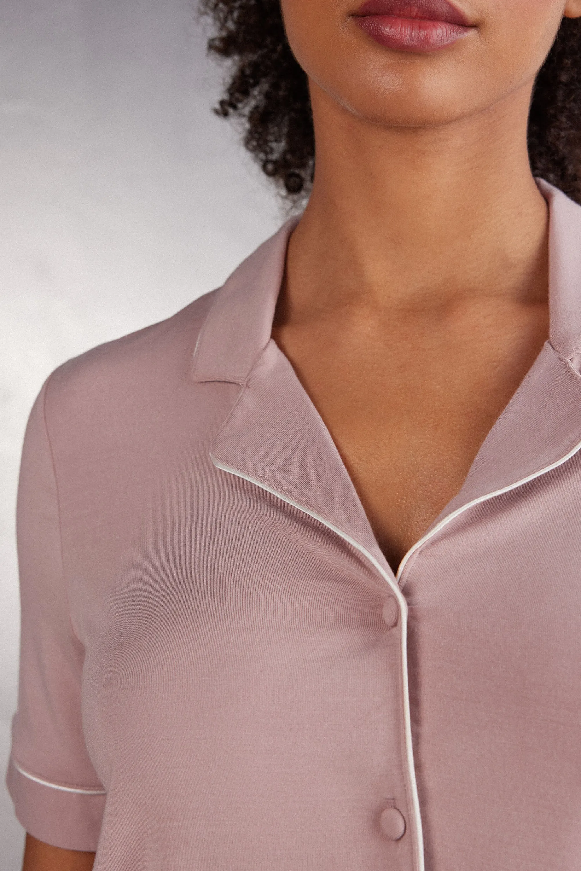 Intimissimi Maglia Manica Corta Aperta Davanti in Modal