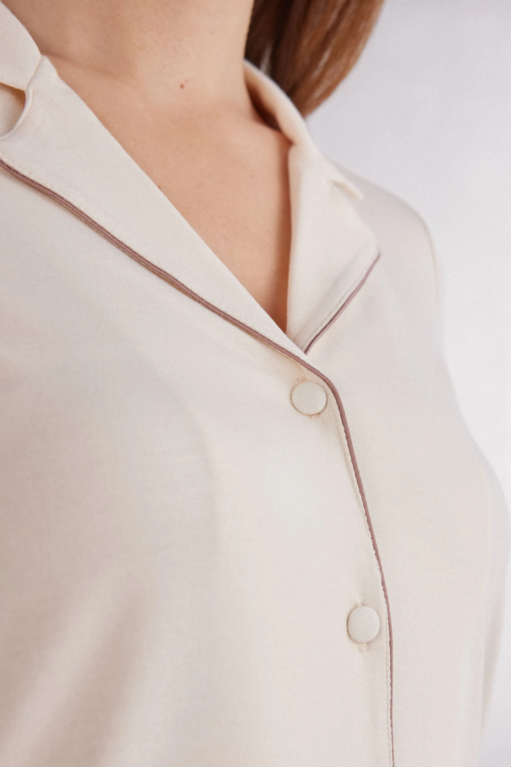 Intimissimi Maglia Manica Corta Aperta Davanti in Modal