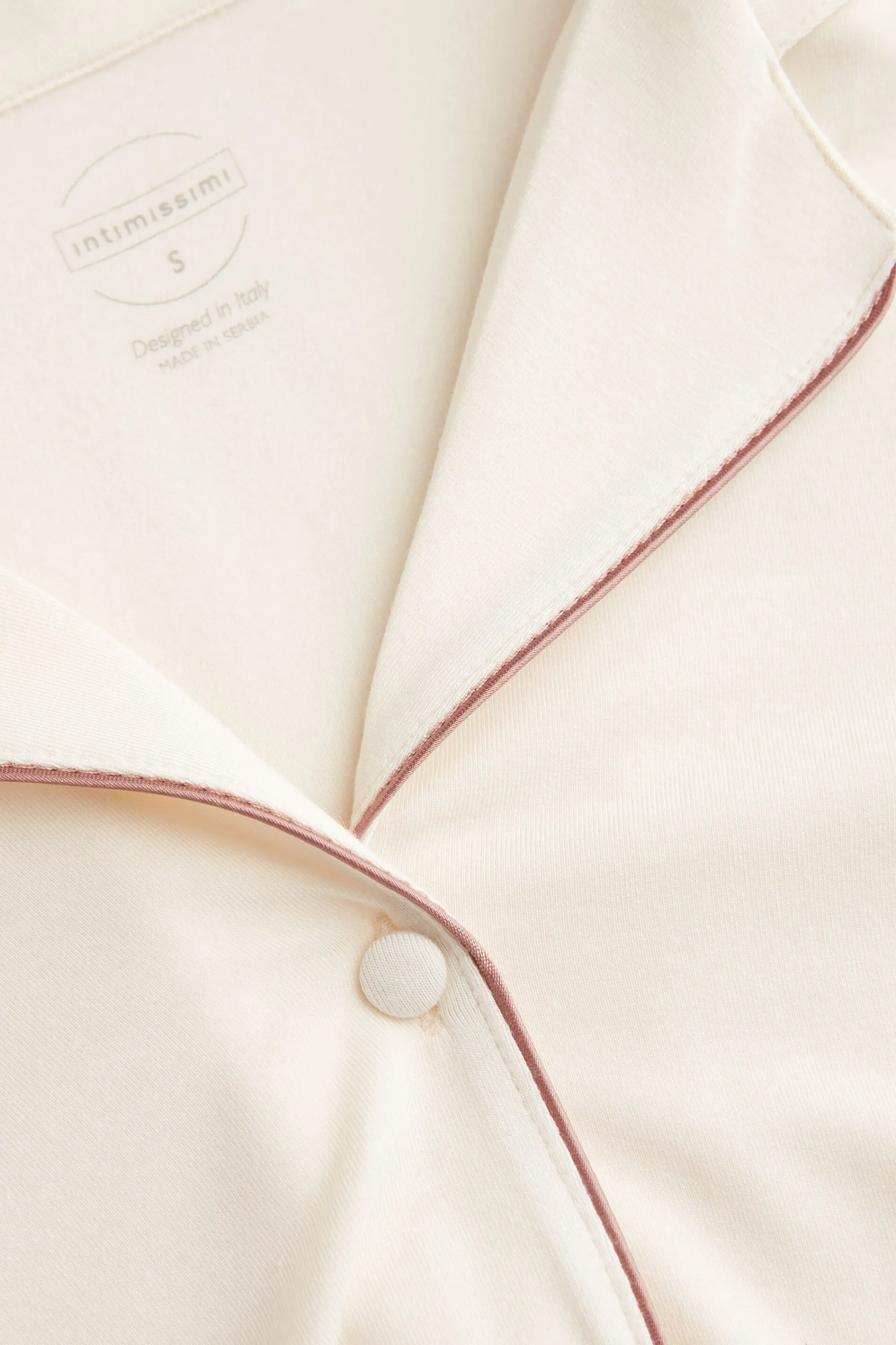 Intimissimi Maglia Manica Corta Aperta Davanti in Modal