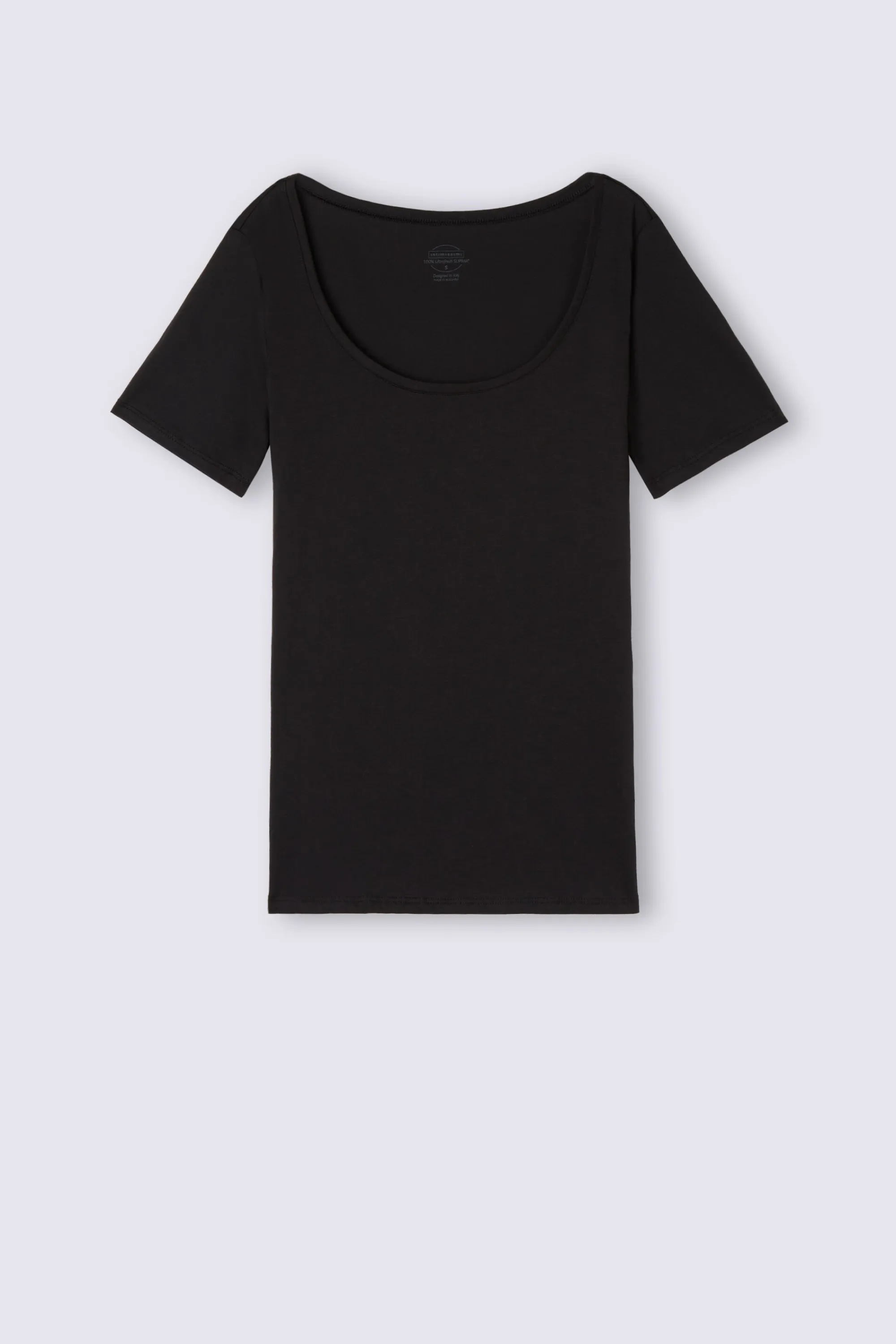 Intimissimi Maglia Manica Corta con Scollo a Madonna in Cotone Ultrafresh