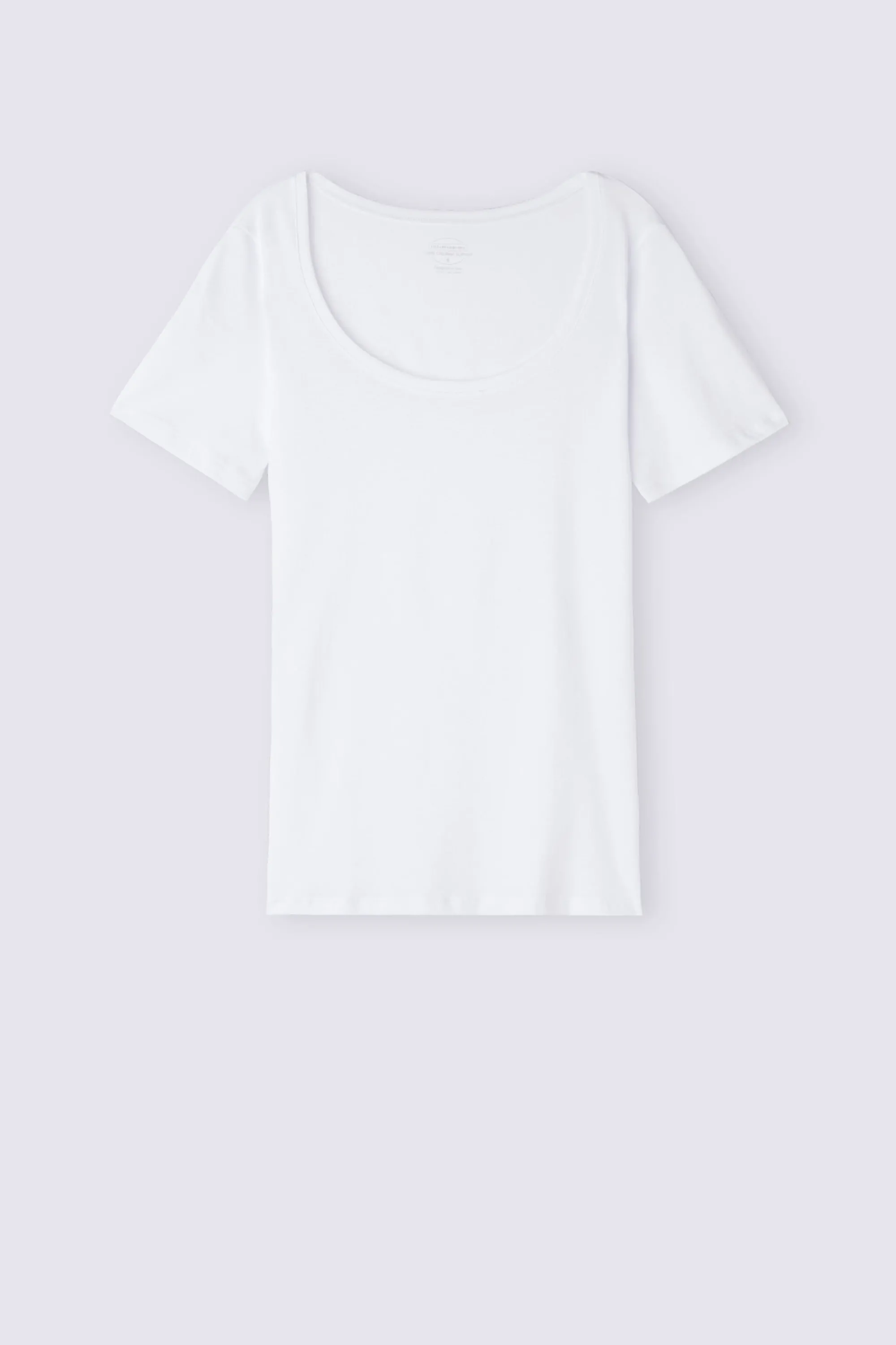 Intimissimi Maglia Manica Corta con Scollo a Madonna in Cotone Ultrafresh