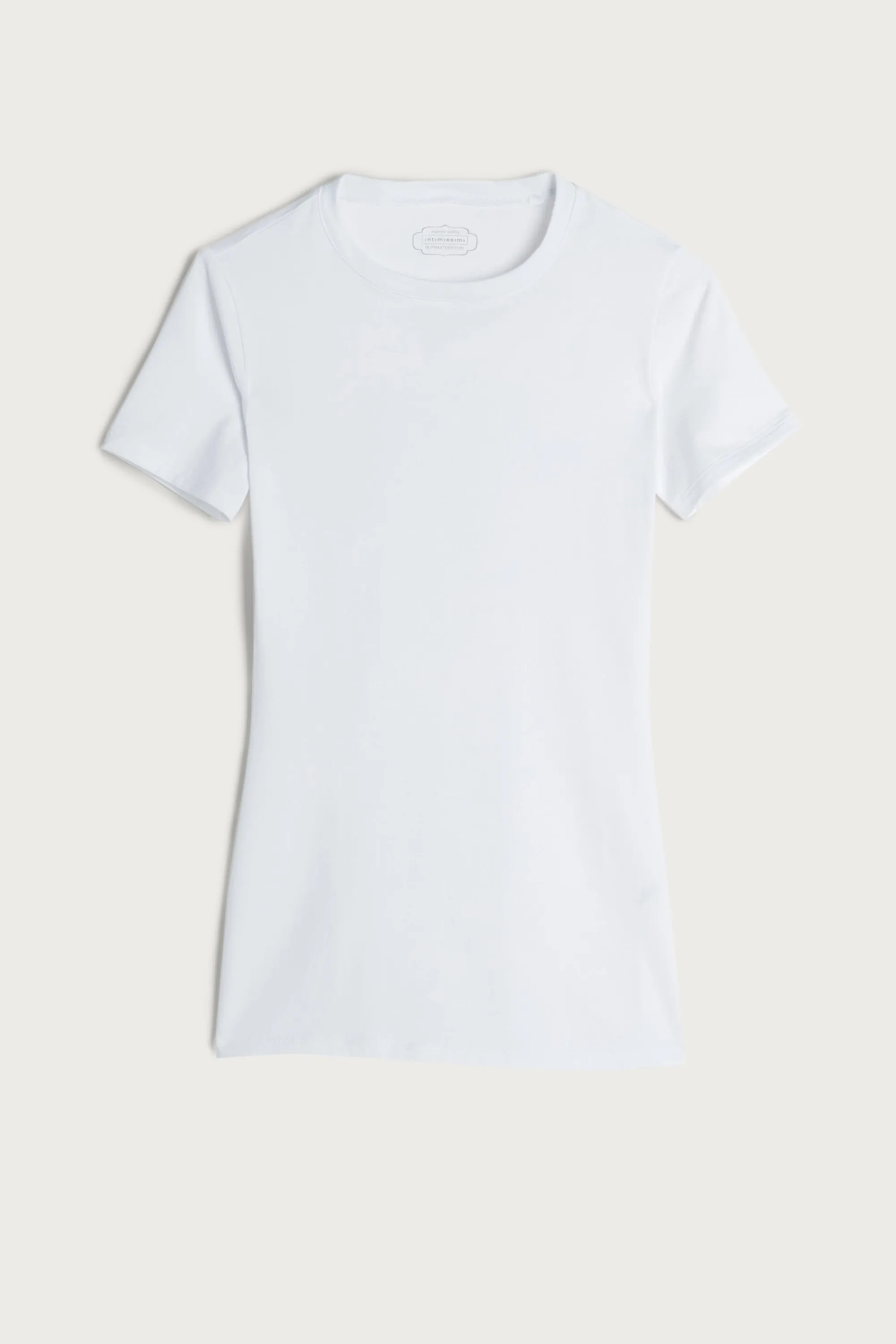 Intimissimi Maglia Manica Corta in Cotone Superior Elasticizzato