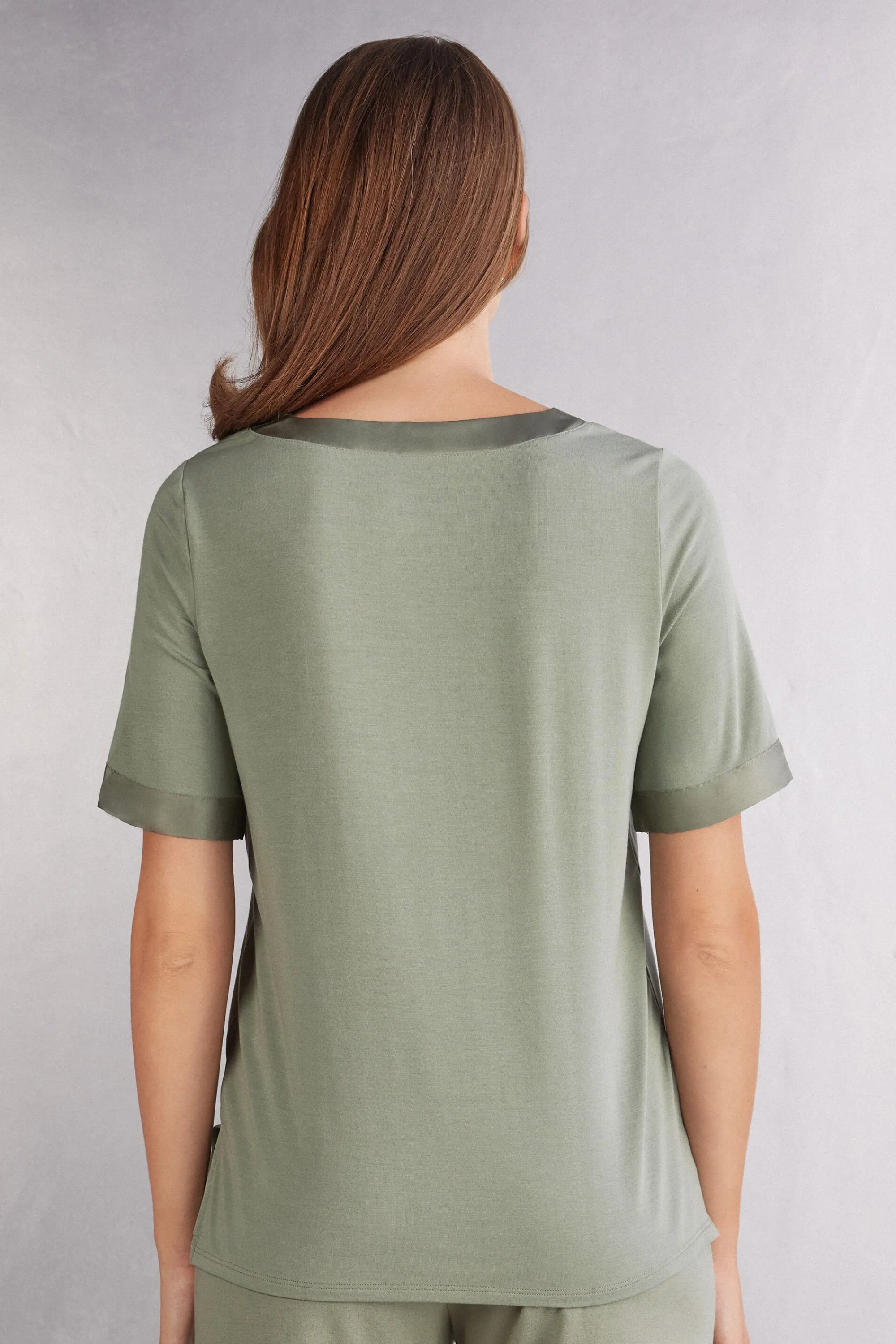 Intimissimi Maglia Manica Corta in Modal Satin Details