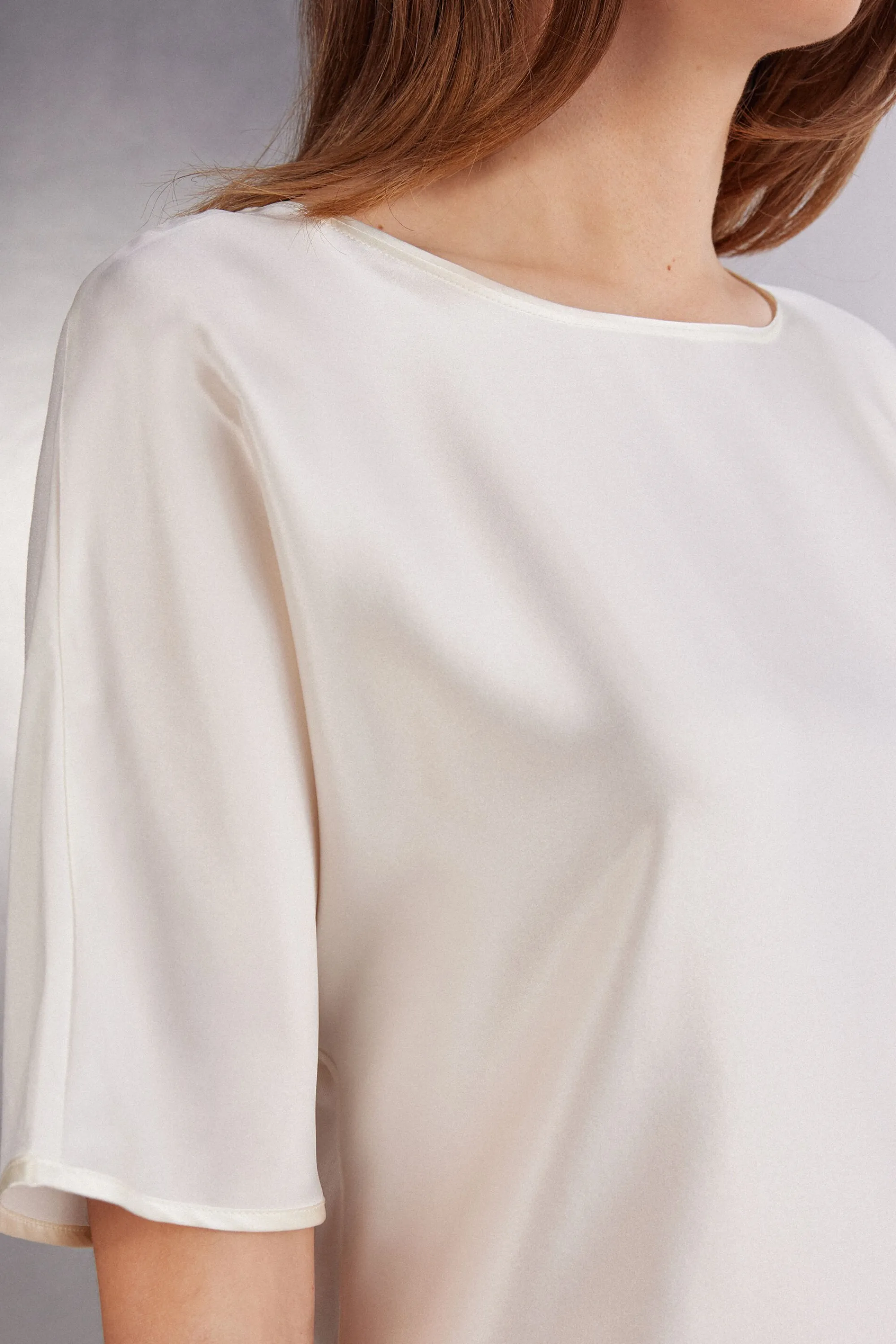Intimissimi Maglia Manica Corta in Seta e Modal
