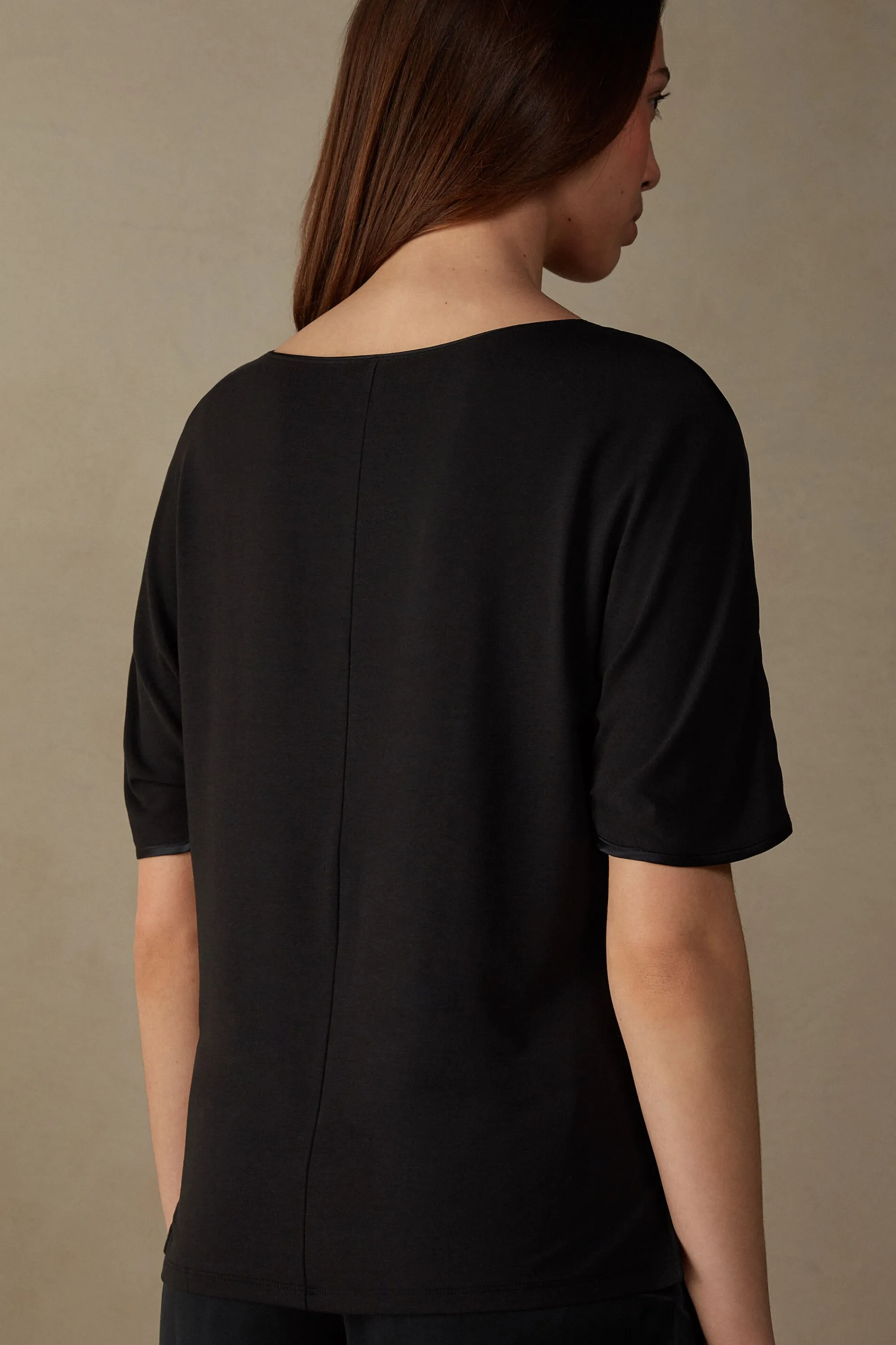 Intimissimi Maglia Manica Corta in Seta e Modal