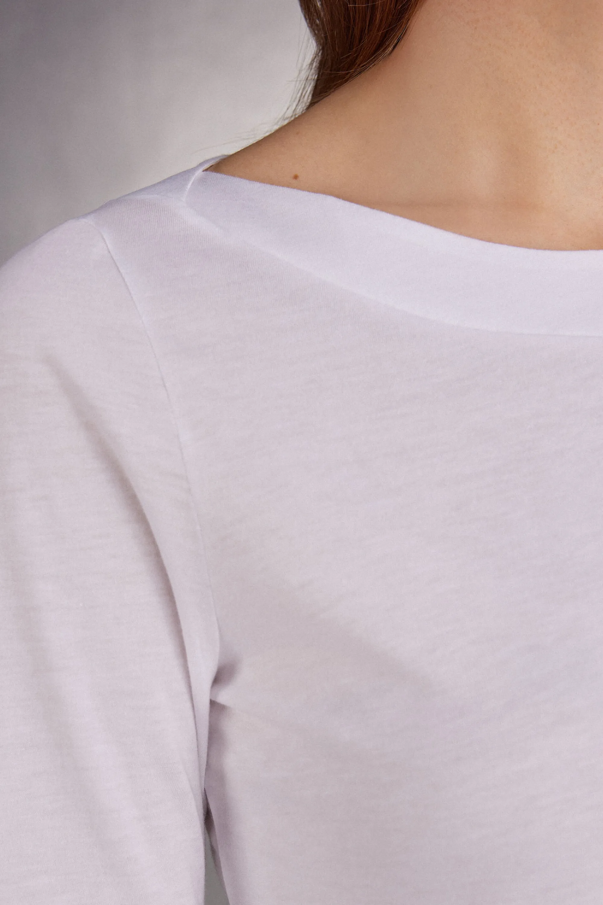 Intimissimi Maglia Manica Corta Scollo a Barchetta in Cotone Ultrafresh