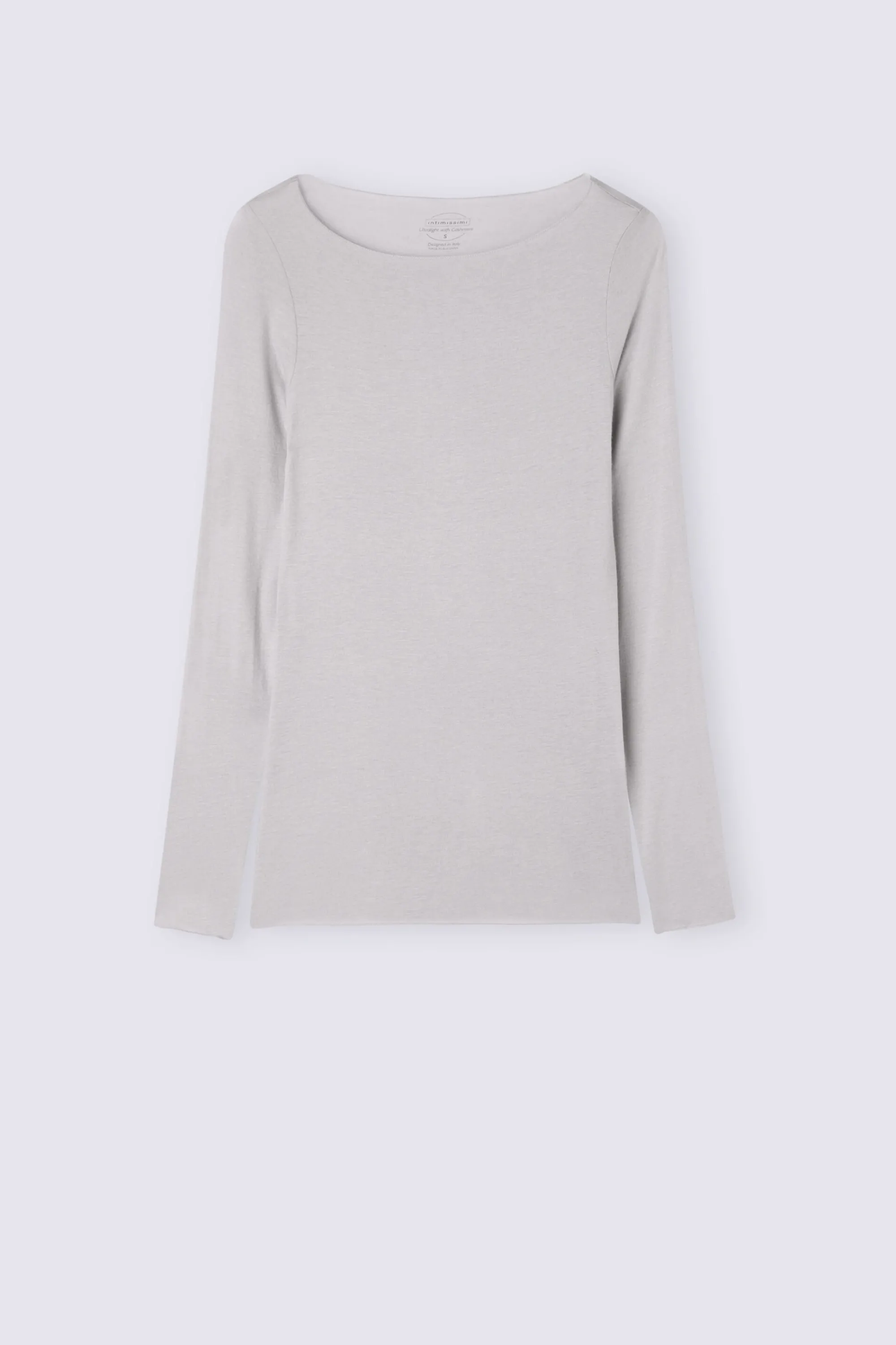Intimissimi Maglia Manica Lunga in Modal con Cashmere e Scollo a Barchetta