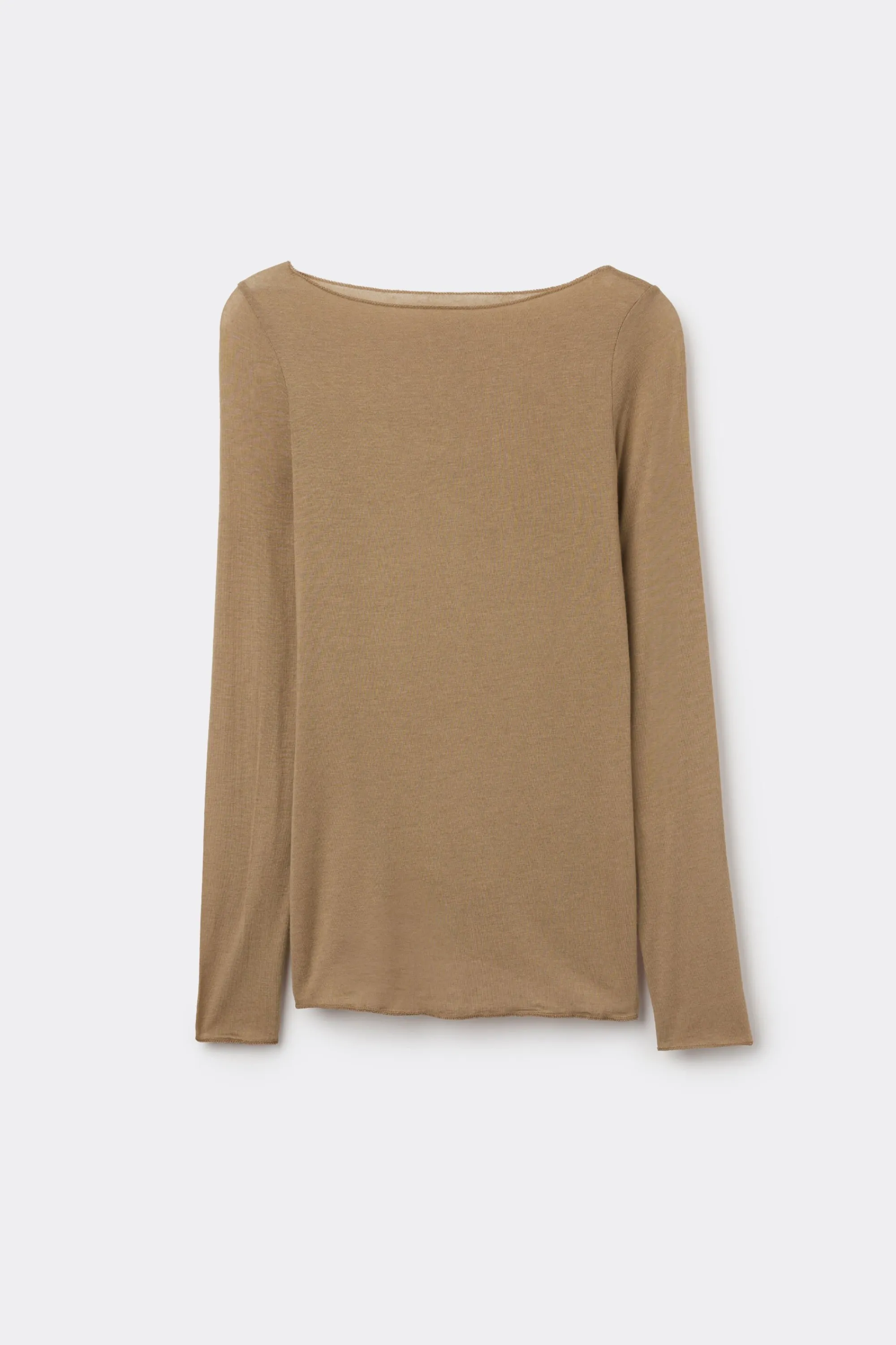 Intimissimi Maglia Manica Lunga in Modal con Cashmere e Scollo a Barchetta