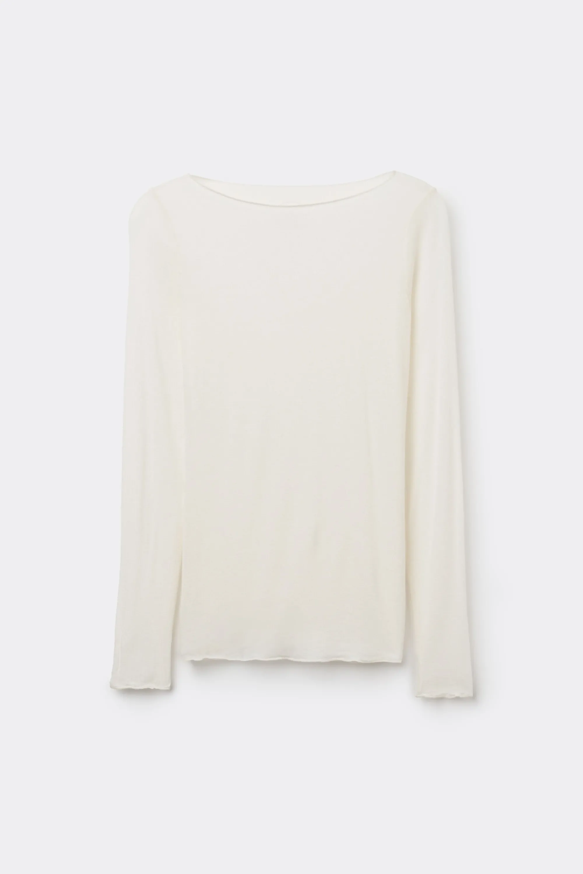 Intimissimi Maglia Manica Lunga in Modal con Cashmere e Scollo a Barchetta