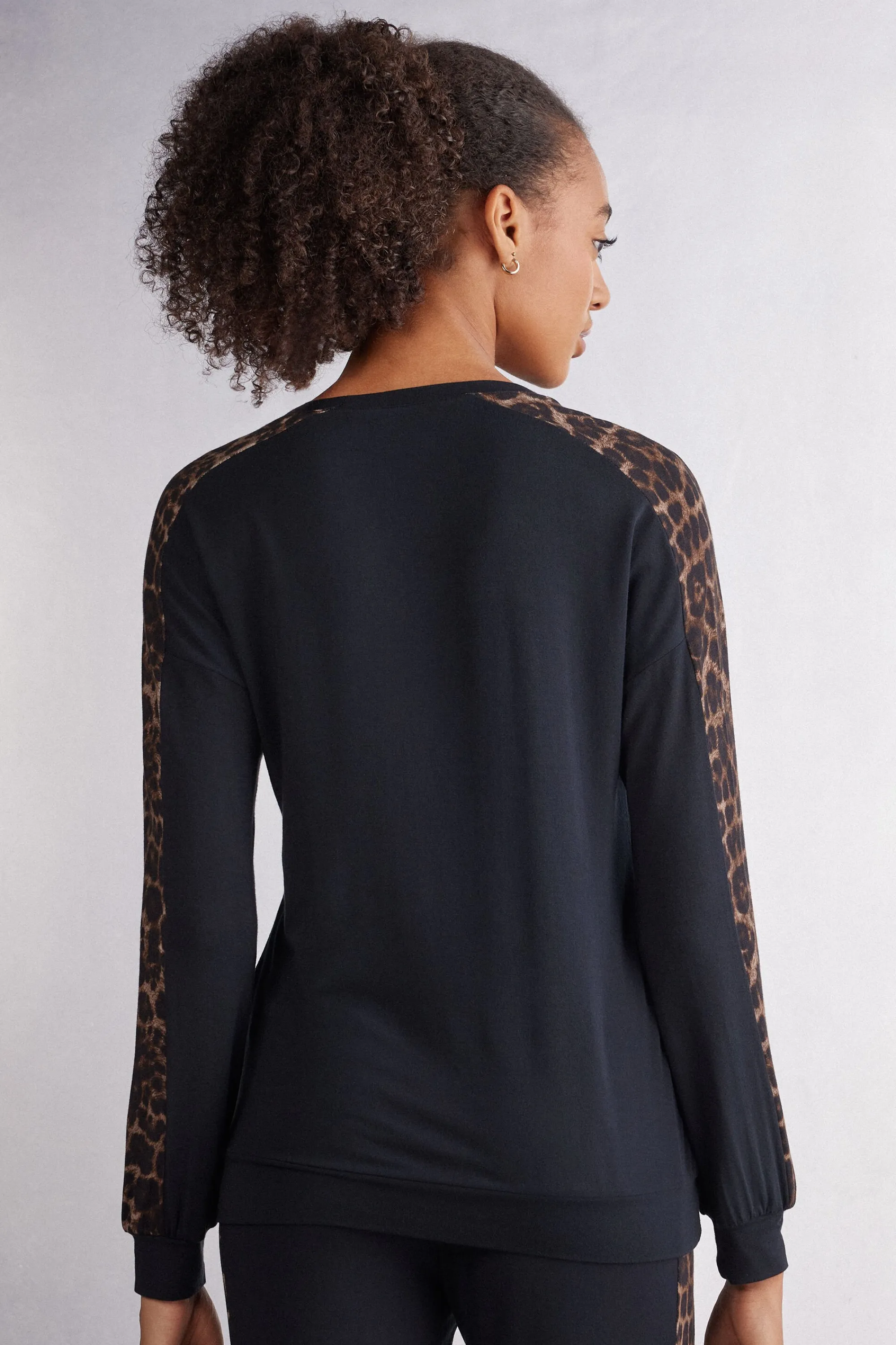 Intimissimi Maglia Manica Lunga Modal Luxurious Leopard