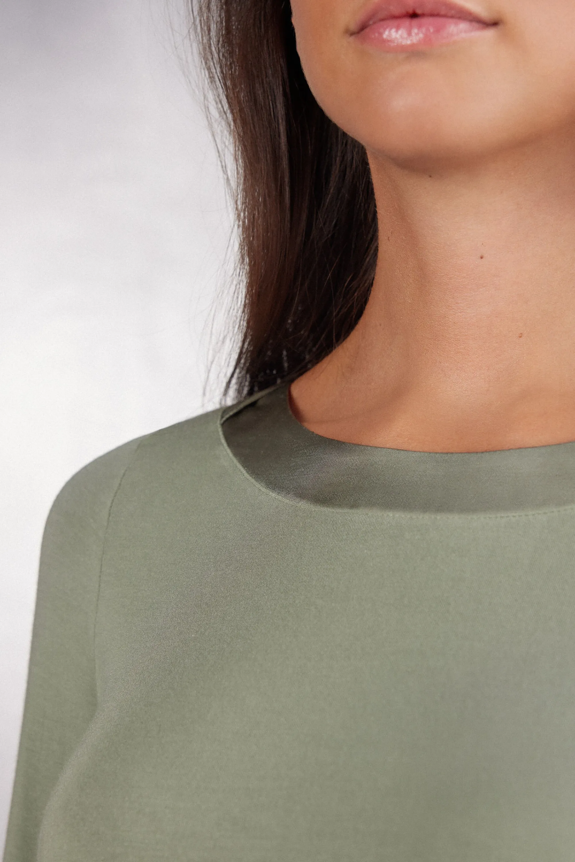 Intimissimi Maglia Manica Lunga Scollo a Barchetta in Modal Satin Details
