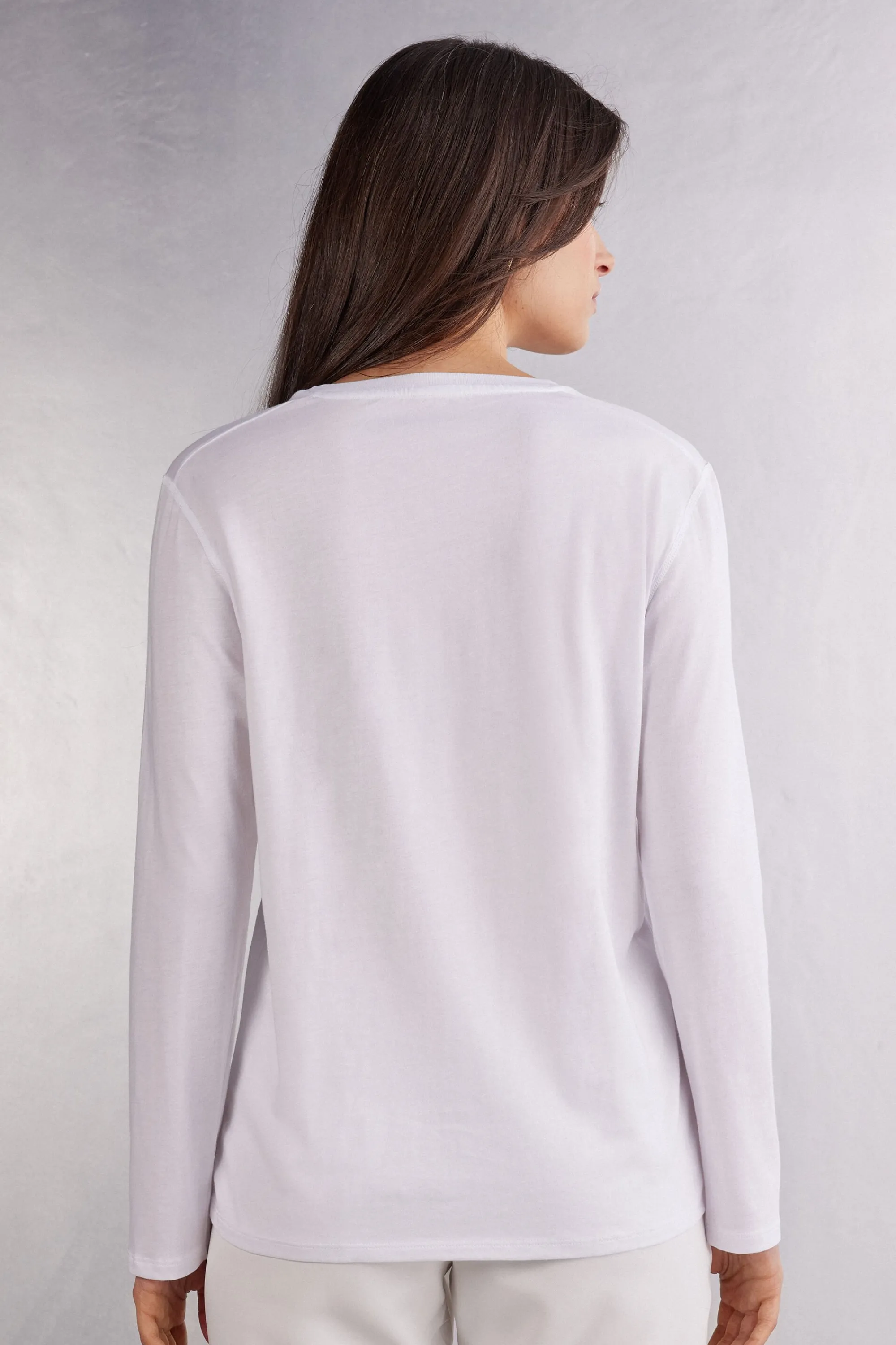 Intimissimi Maglia Oversize a Manica Lunga in Cotone Superior