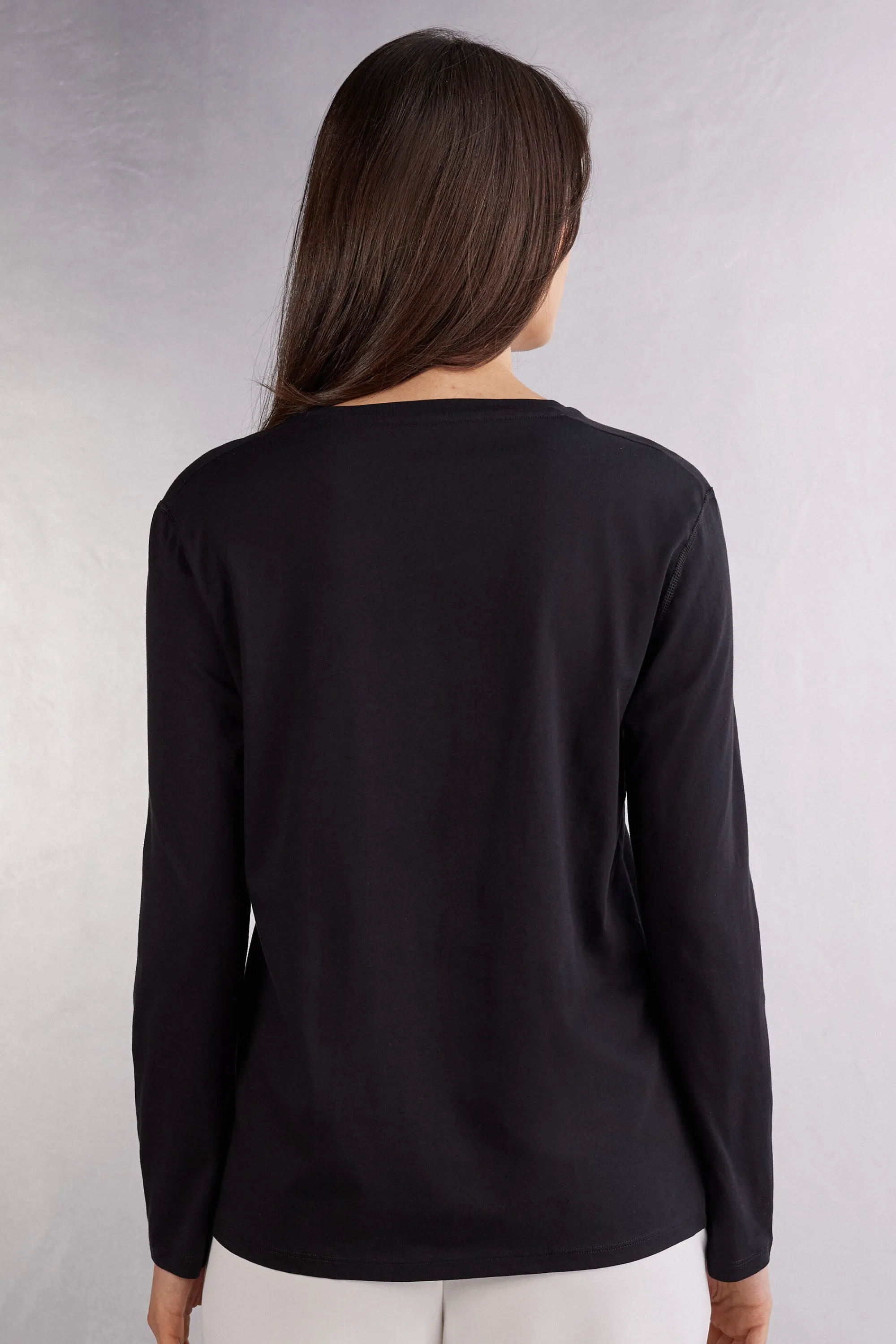 Intimissimi Maglia Oversize a Manica Lunga in Cotone Superior