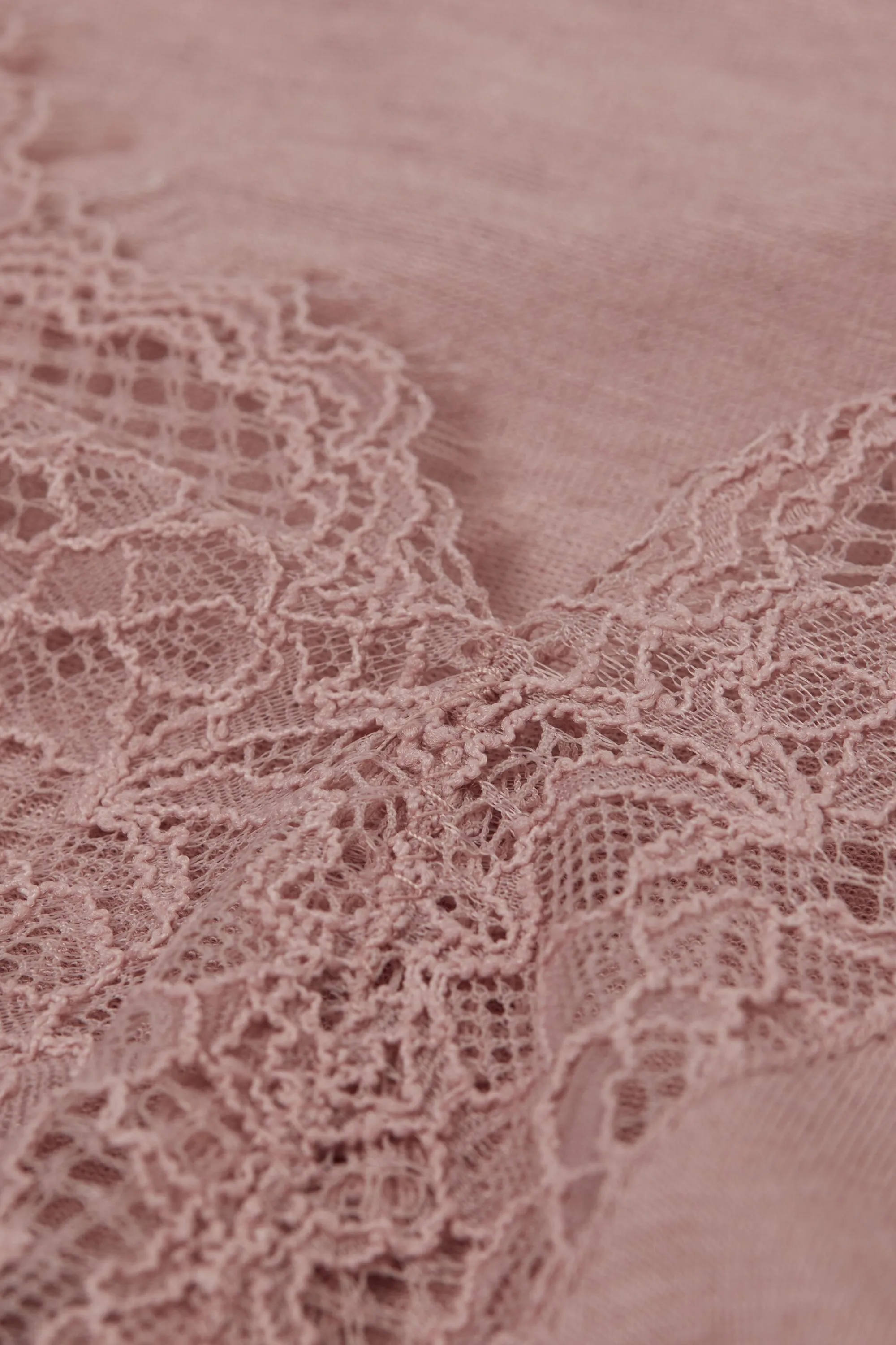 Intimissimi Maglia scollo a V in Modal Cashmere Ultralight e Pizzo