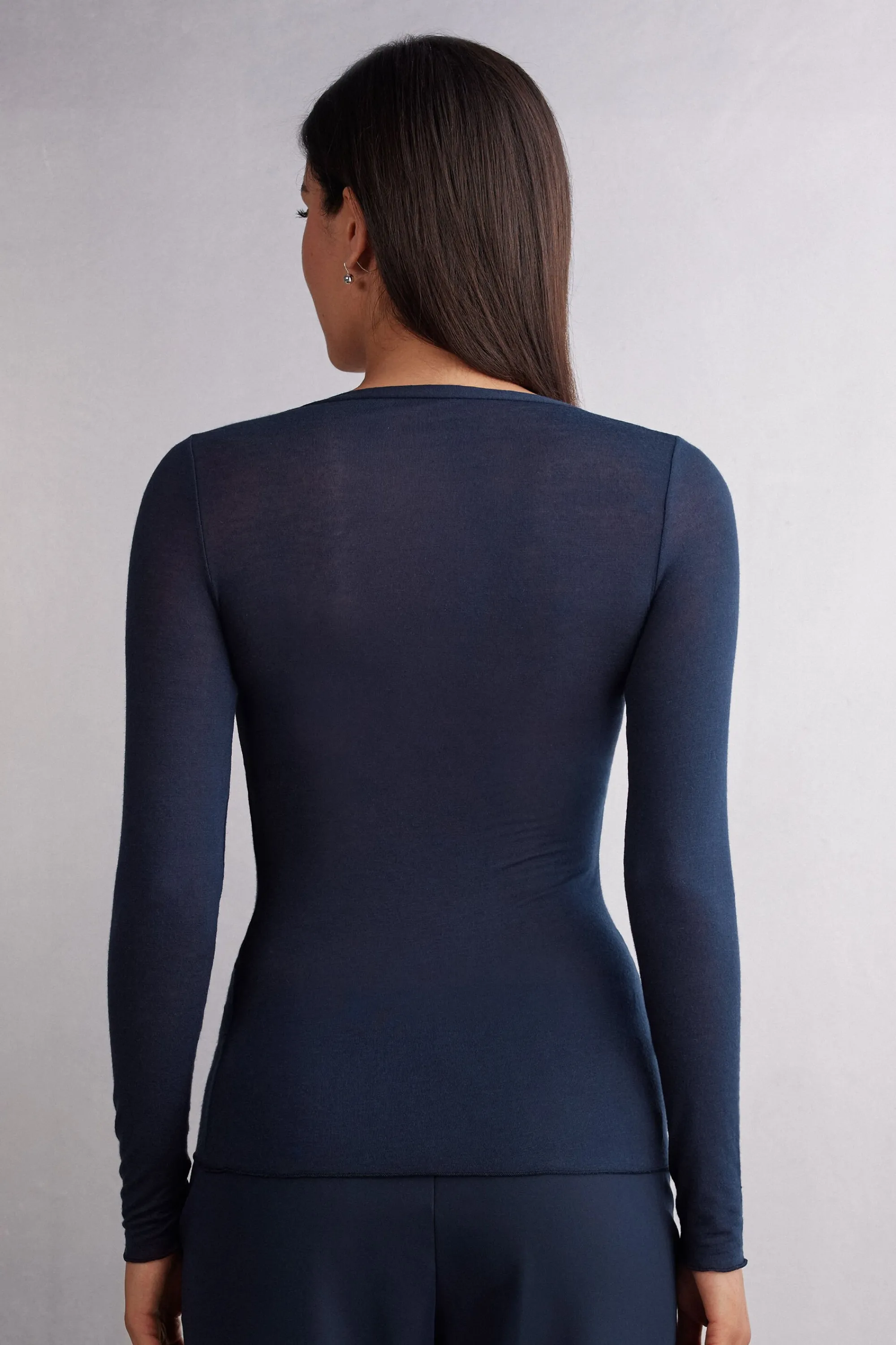 Intimissimi Maglia Scollo a V in Modal Ultralight con Cashmere