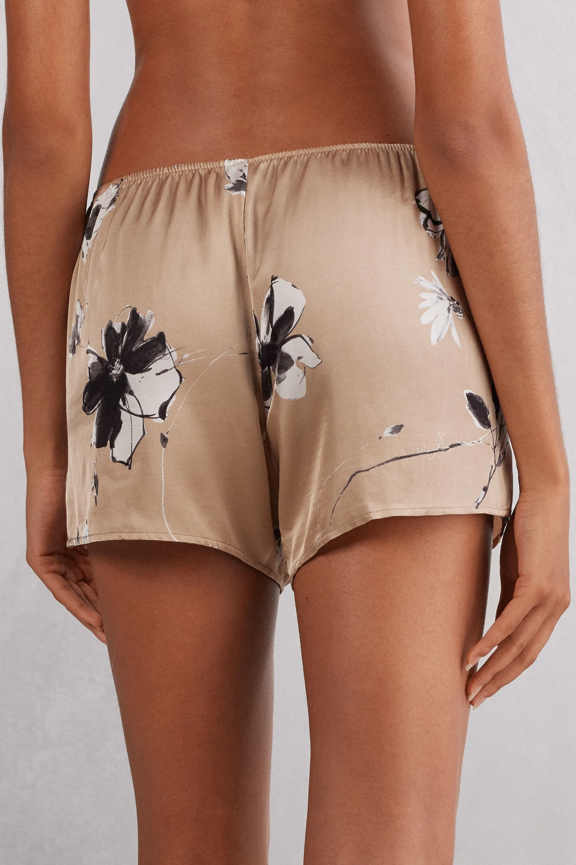 Intimissimi Pantaloncini in Raso di Viscosa Autumn Blossom