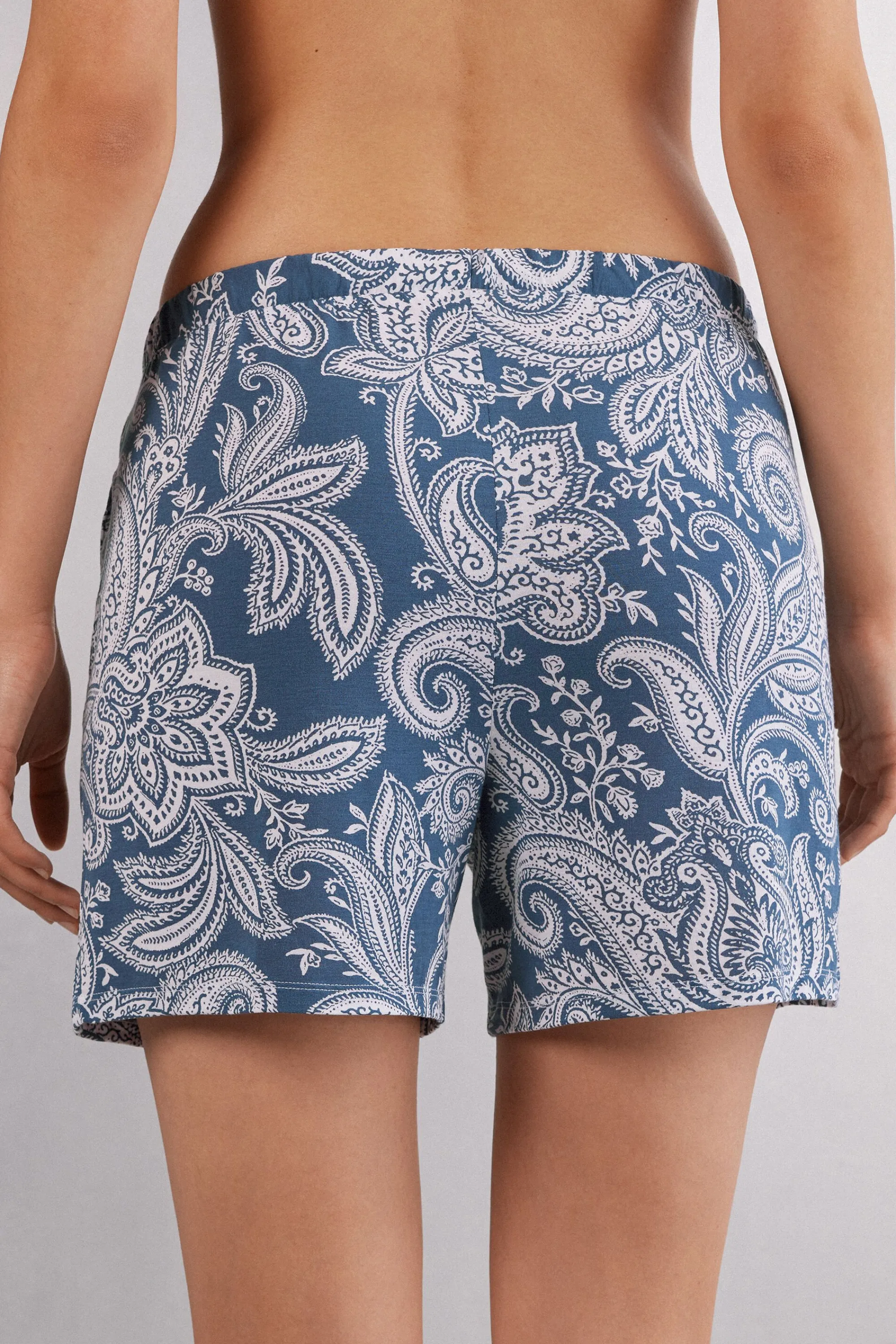 Intimissimi Pantaloncino in Viscosa di Bamboo Flower Paisley