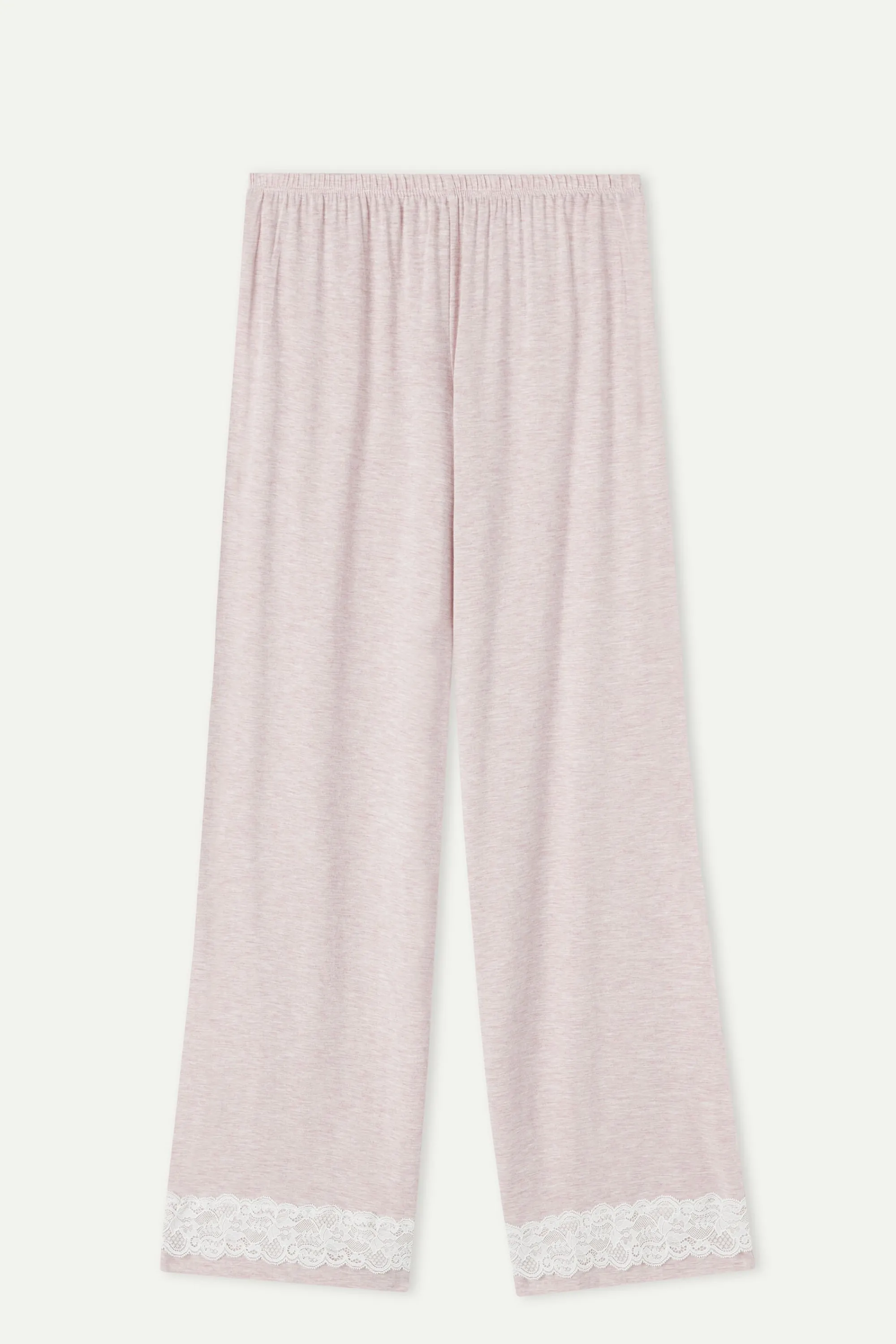 Intimissimi Pantalone Lungo in Modal con Dettagli in Pizzo