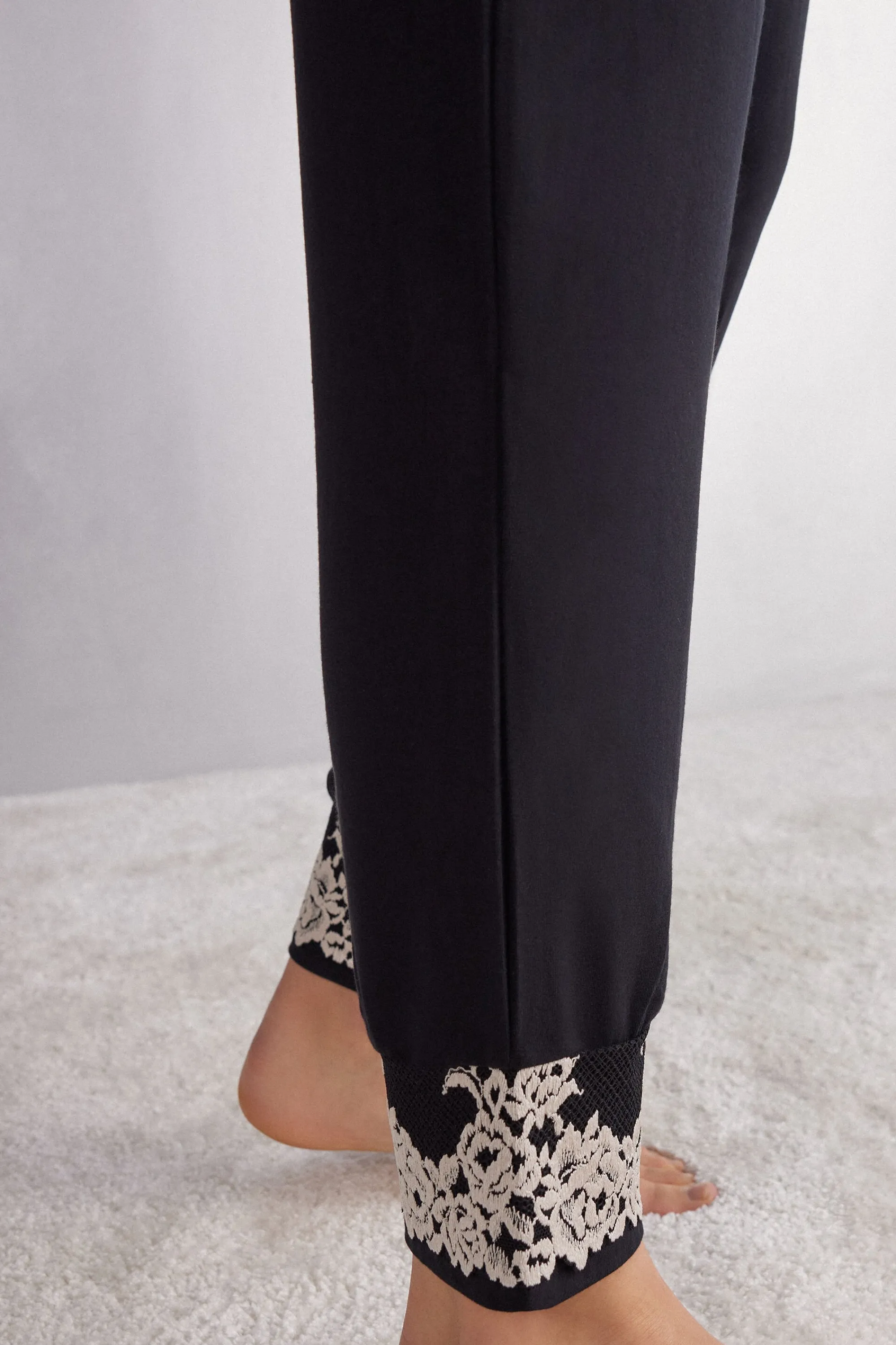 Intimissimi Pantalone Lungo in Modal con Polsino Pretty Flowers