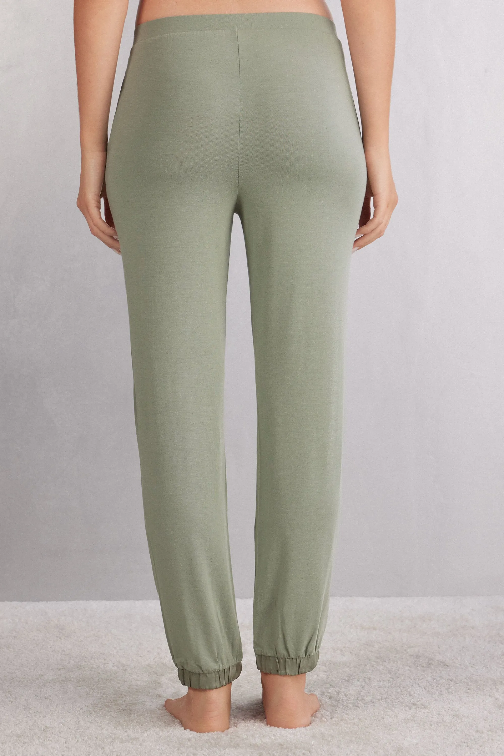 Intimissimi Pantaloni Lunghi in Modal Satin Details