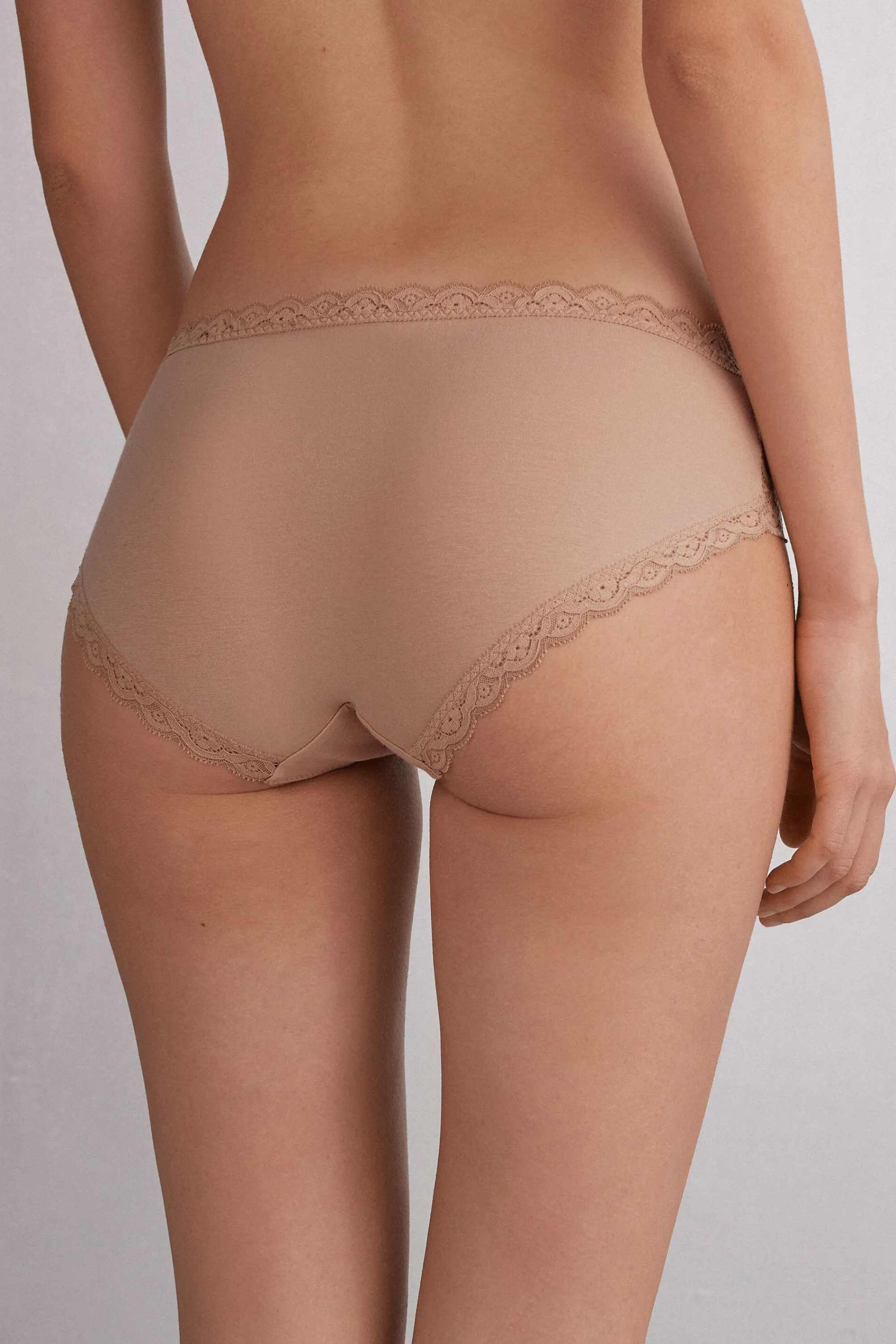 Intimissimi Slip in Pizzo e Cotone