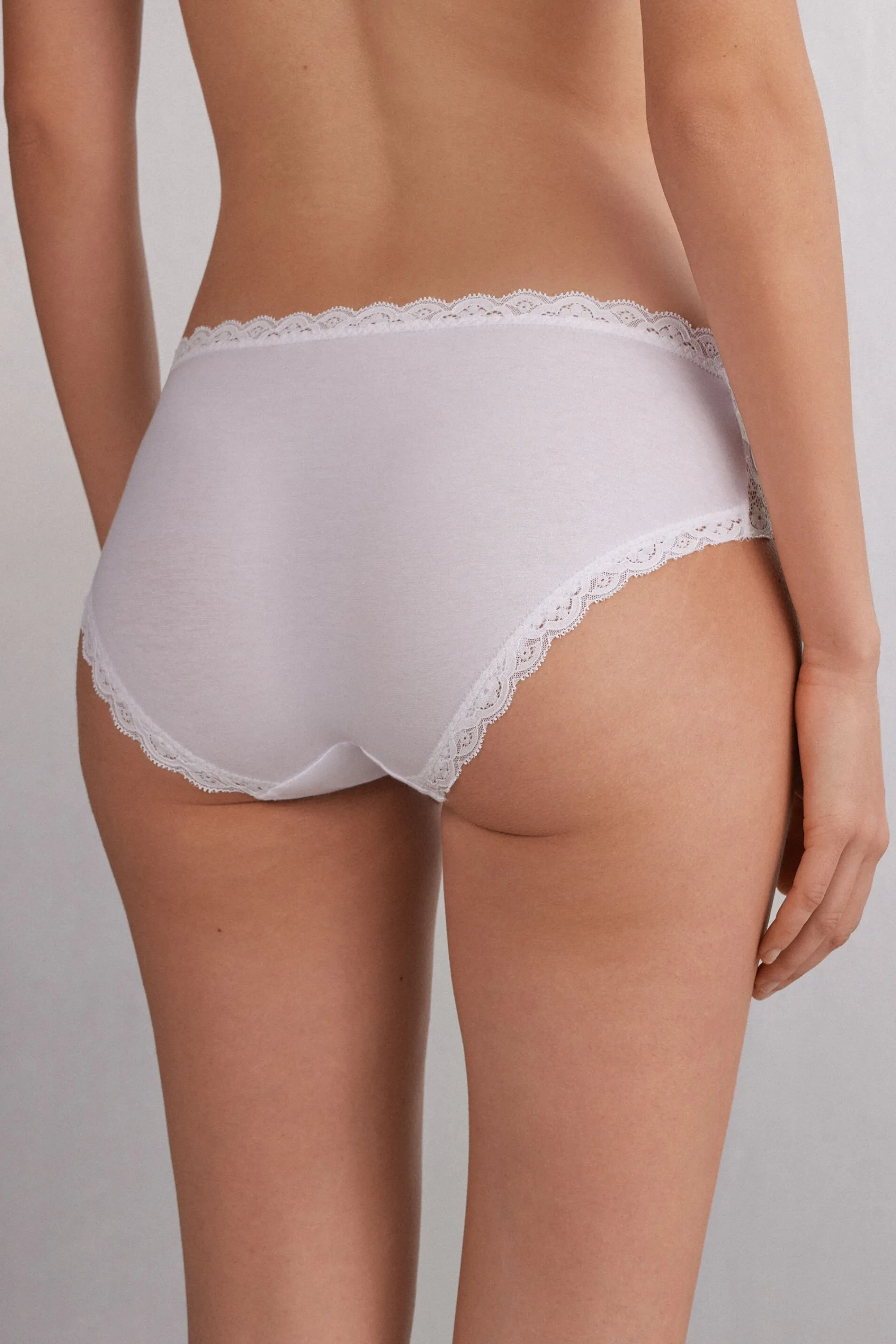 Intimissimi Slip in Pizzo e Cotone