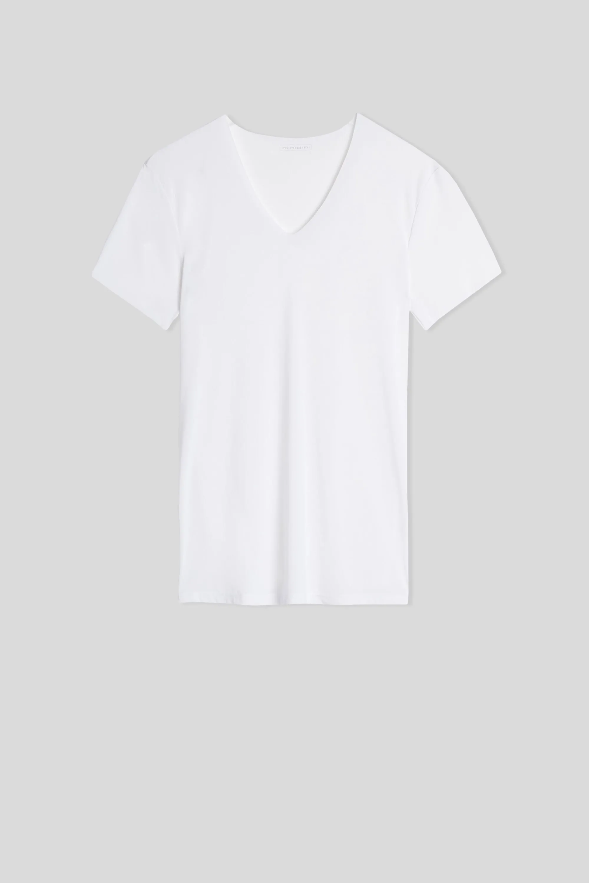 Intimissimi T-shirt in Microrete Taglio Vivo con Scollo a V
