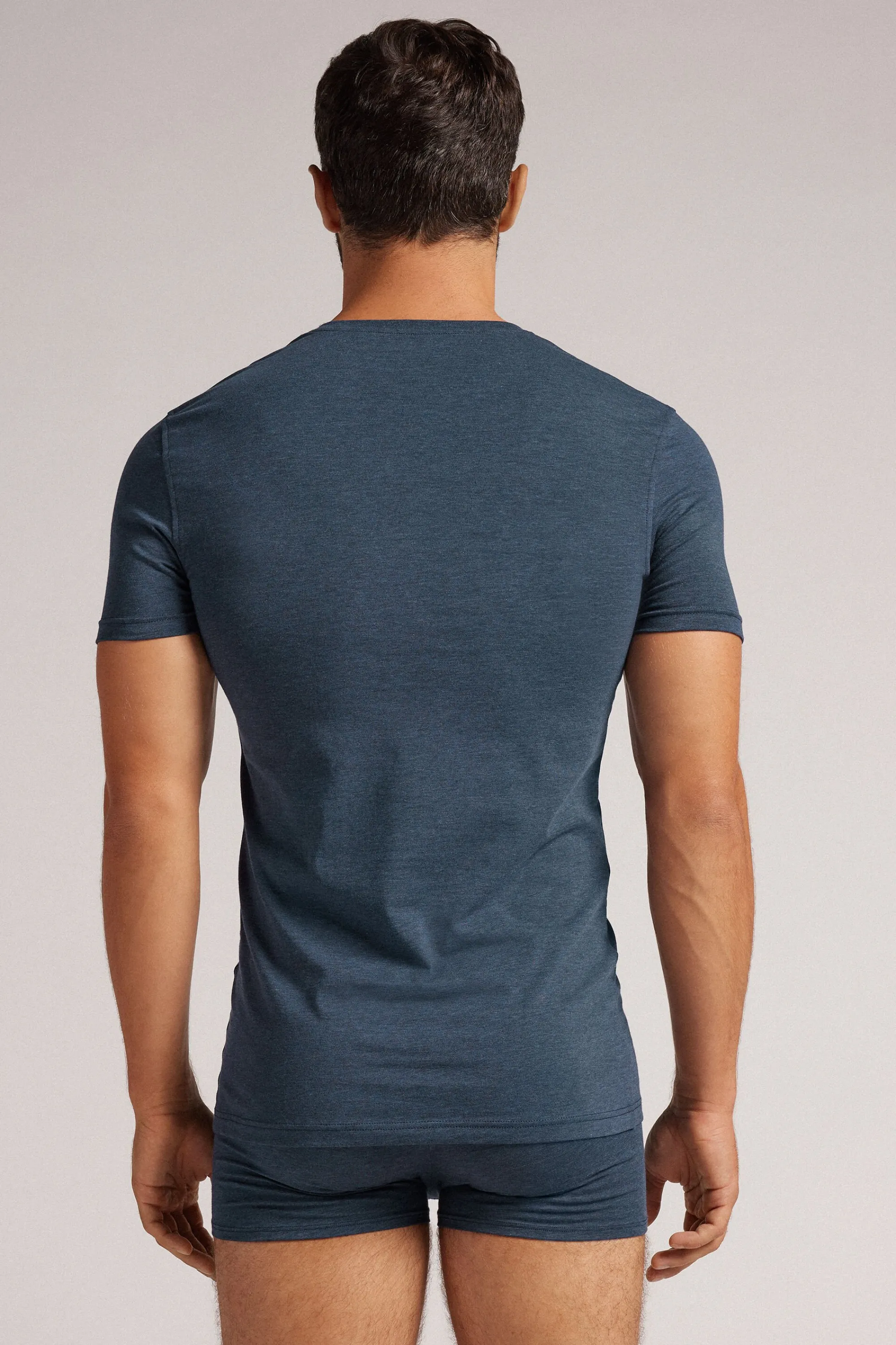 Intimissimi T-Shirt Uomo in Cotone Superior Elasticizzato