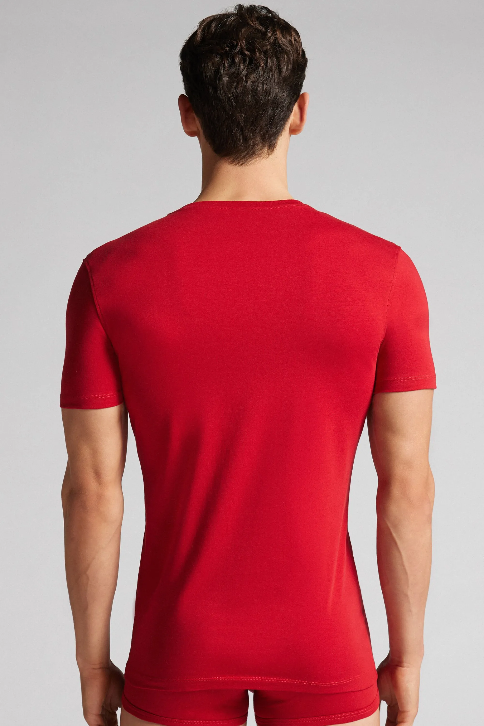 Intimissimi T-Shirt Uomo in Cotone Superior Elasticizzato