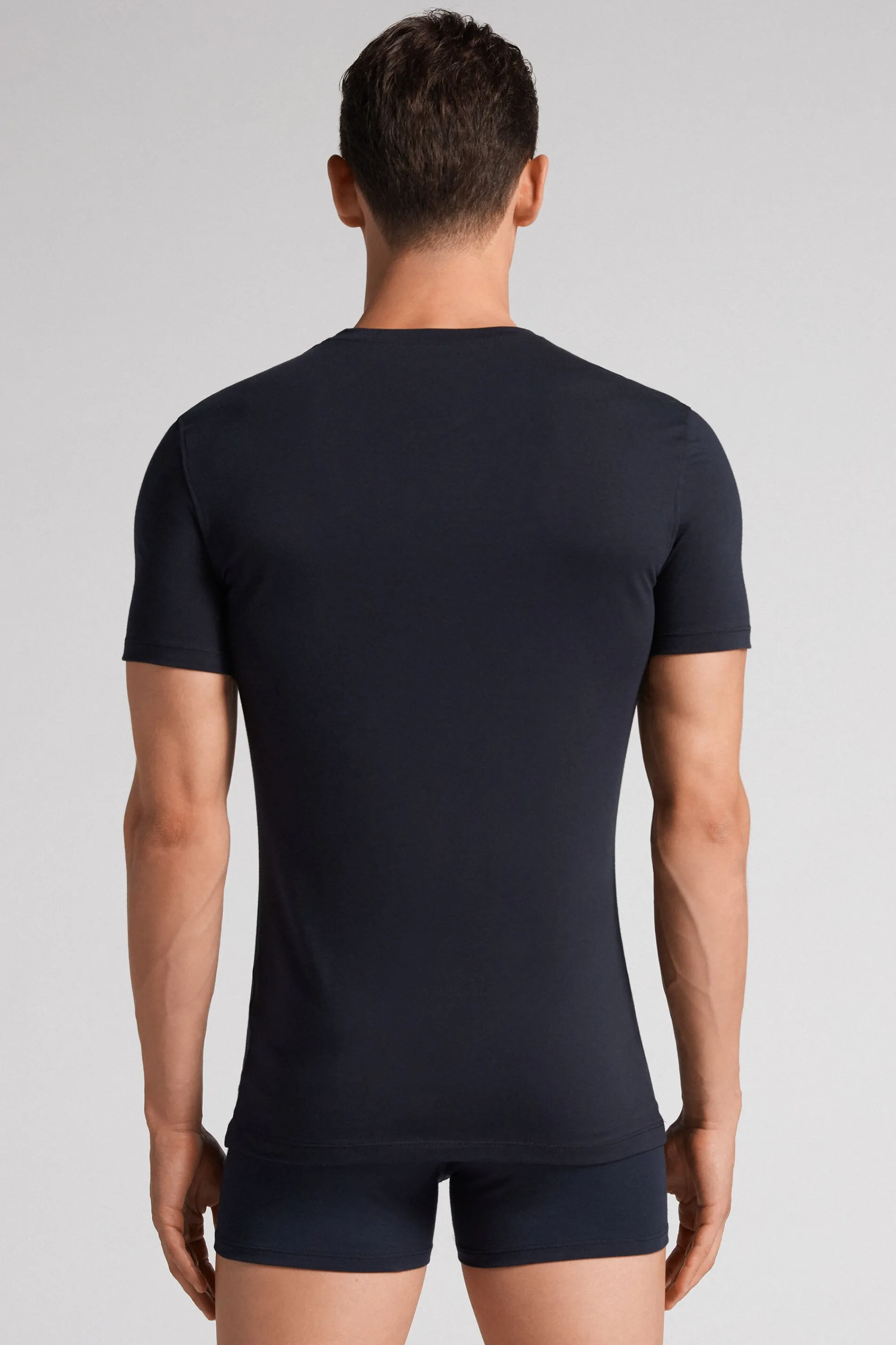 Intimissimi T-Shirt Uomo in Cotone Superior Elasticizzato